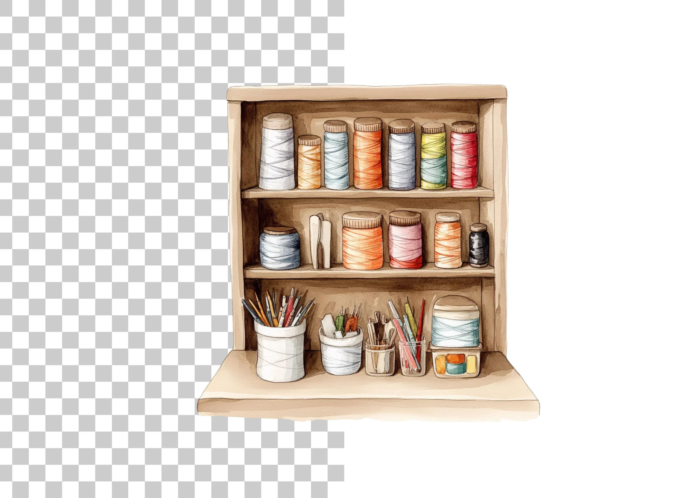 Sewing Craft Supplies Clipart Bundle - Image 2