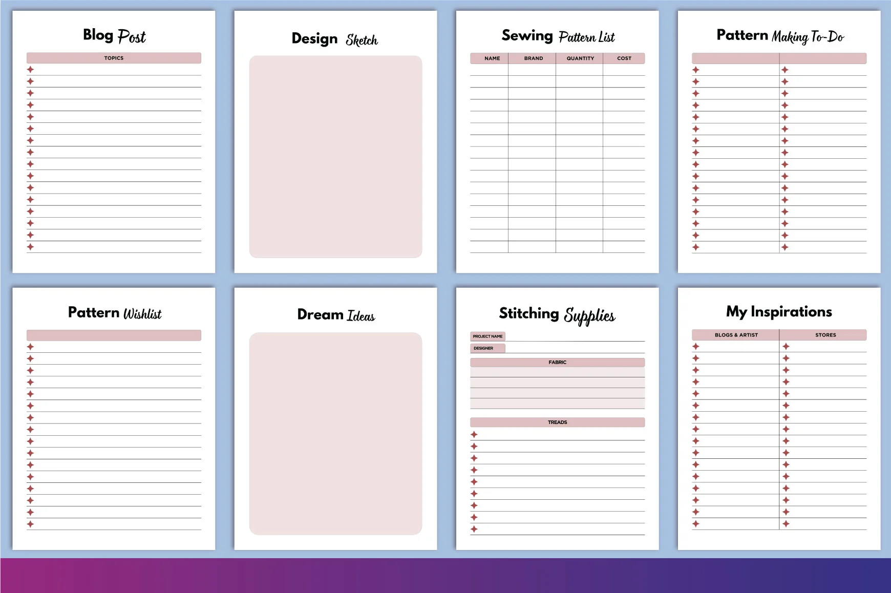 Sewing Planner Template - Image 4