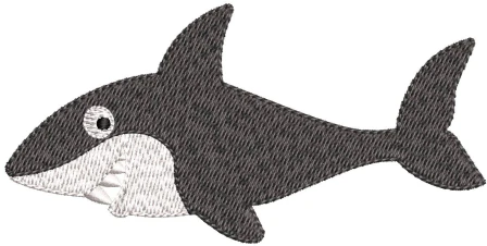 Shark Embroidery Design