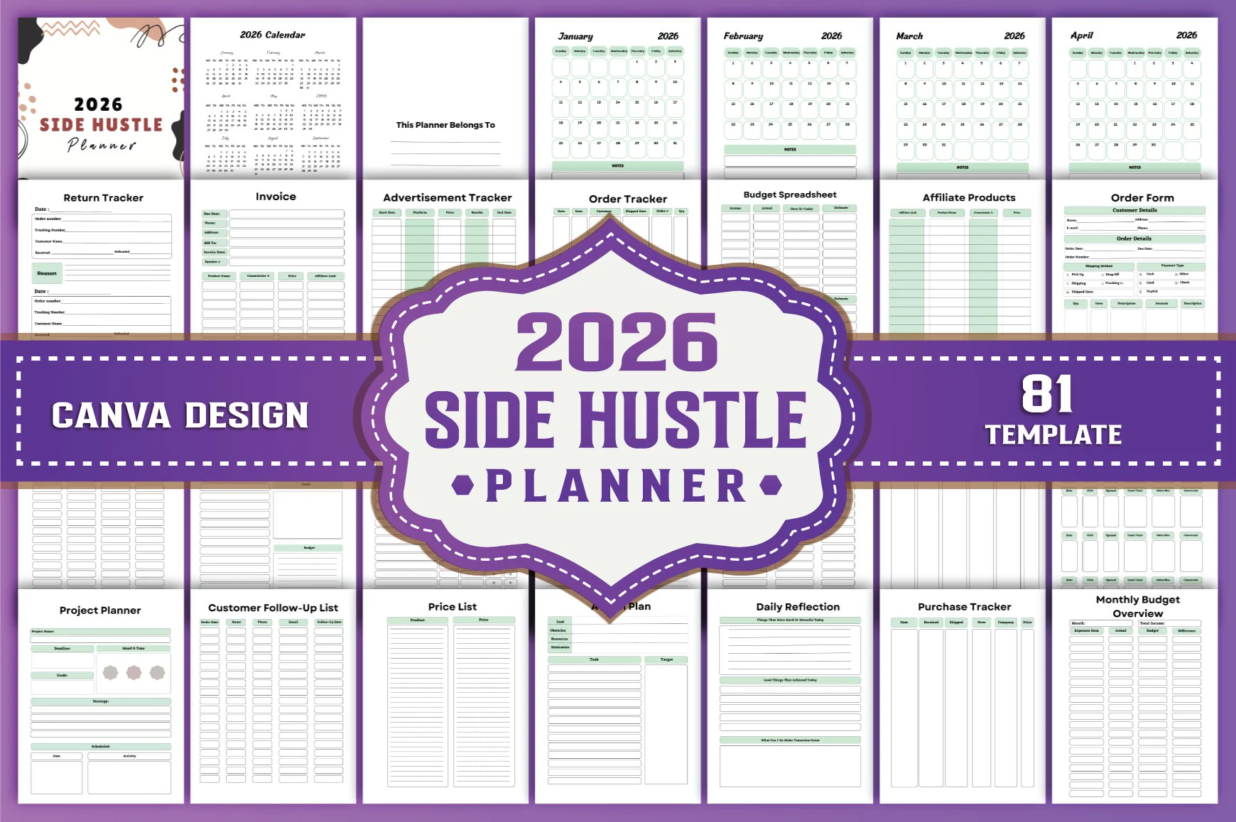 Side Hustle Planner