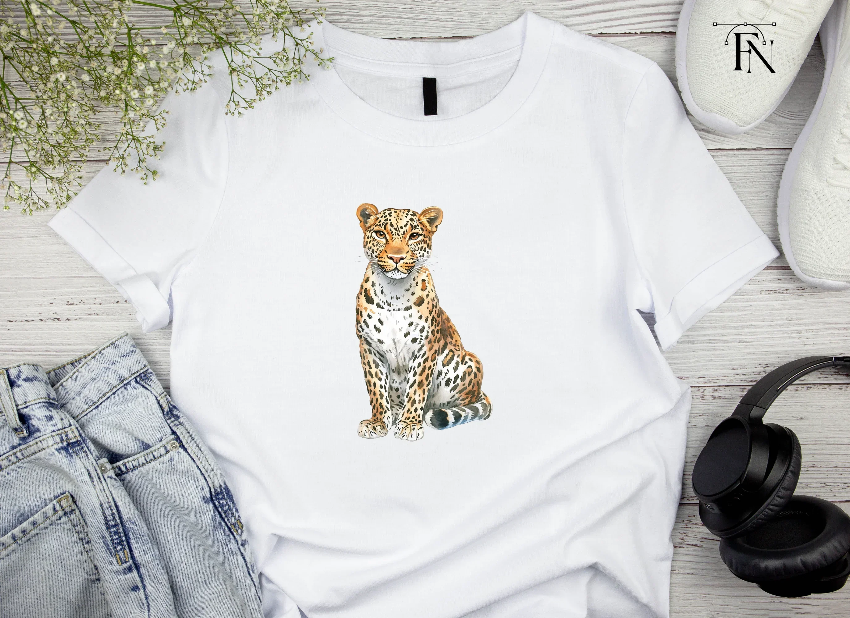Sitting Leopard Clipart Bundle - Image 5
