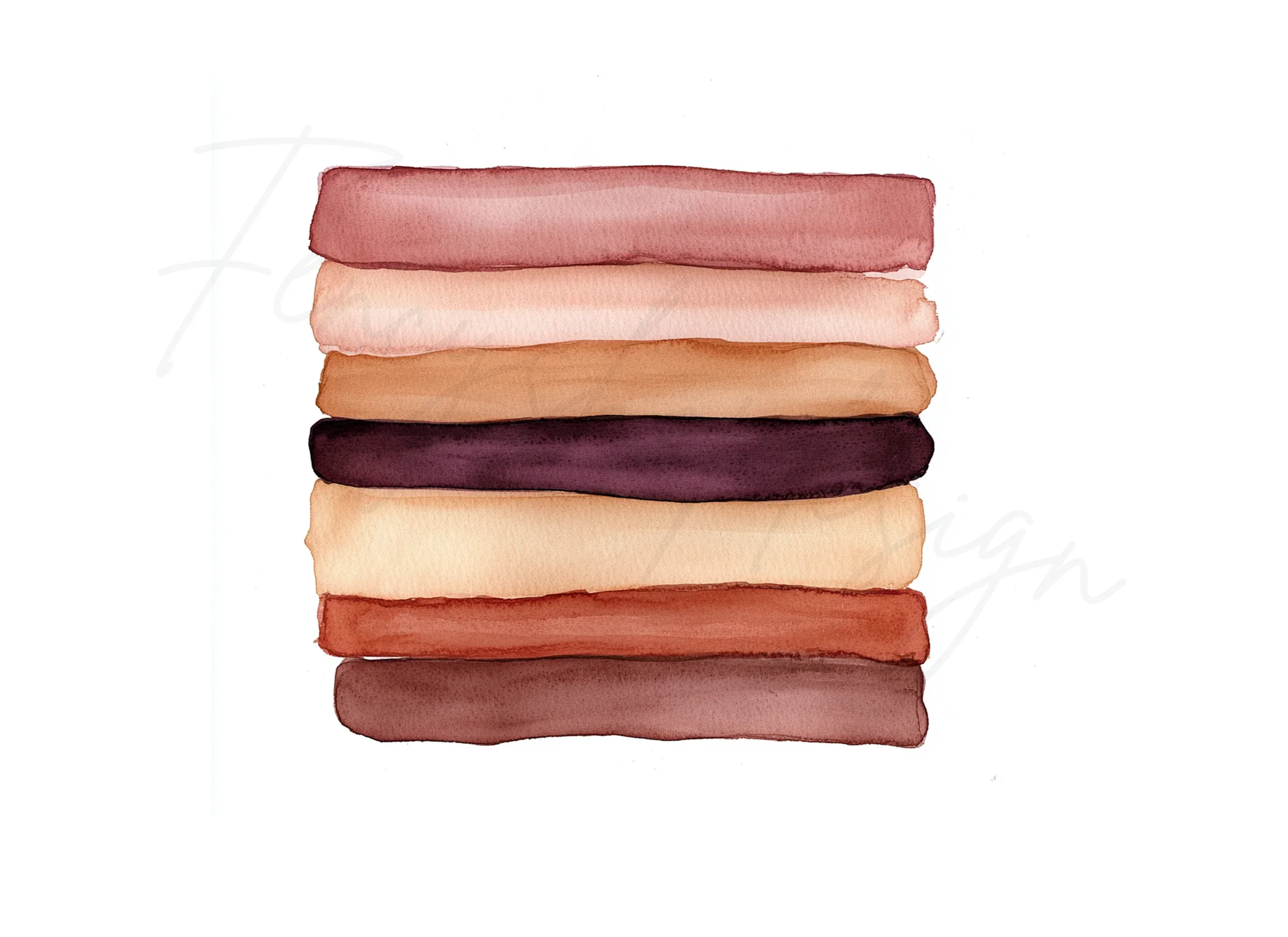 Skin Tone Swatches Clipart Bundle - Image 3