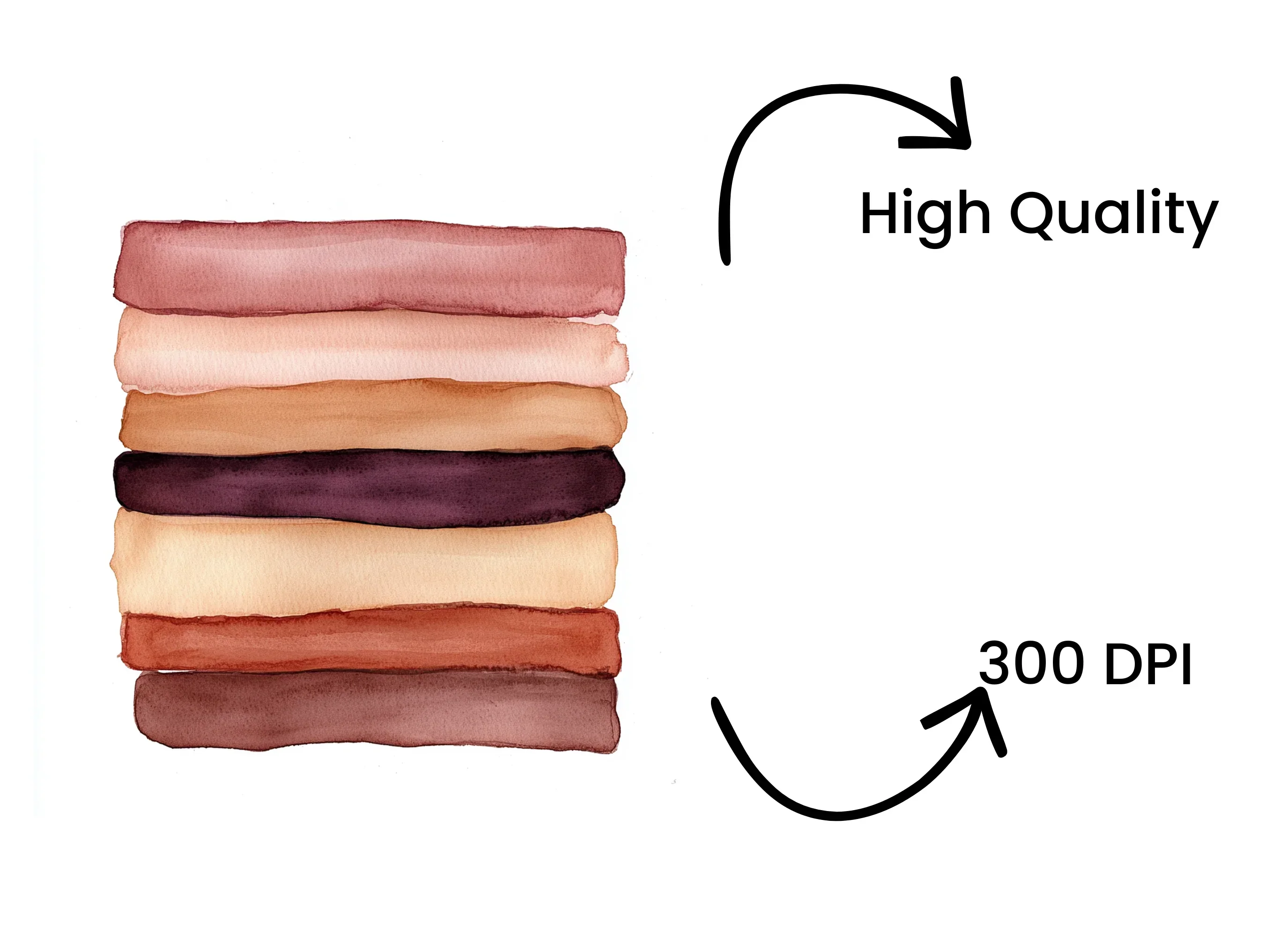 Skin Tone Swatches Clipart Bundle - Image 4