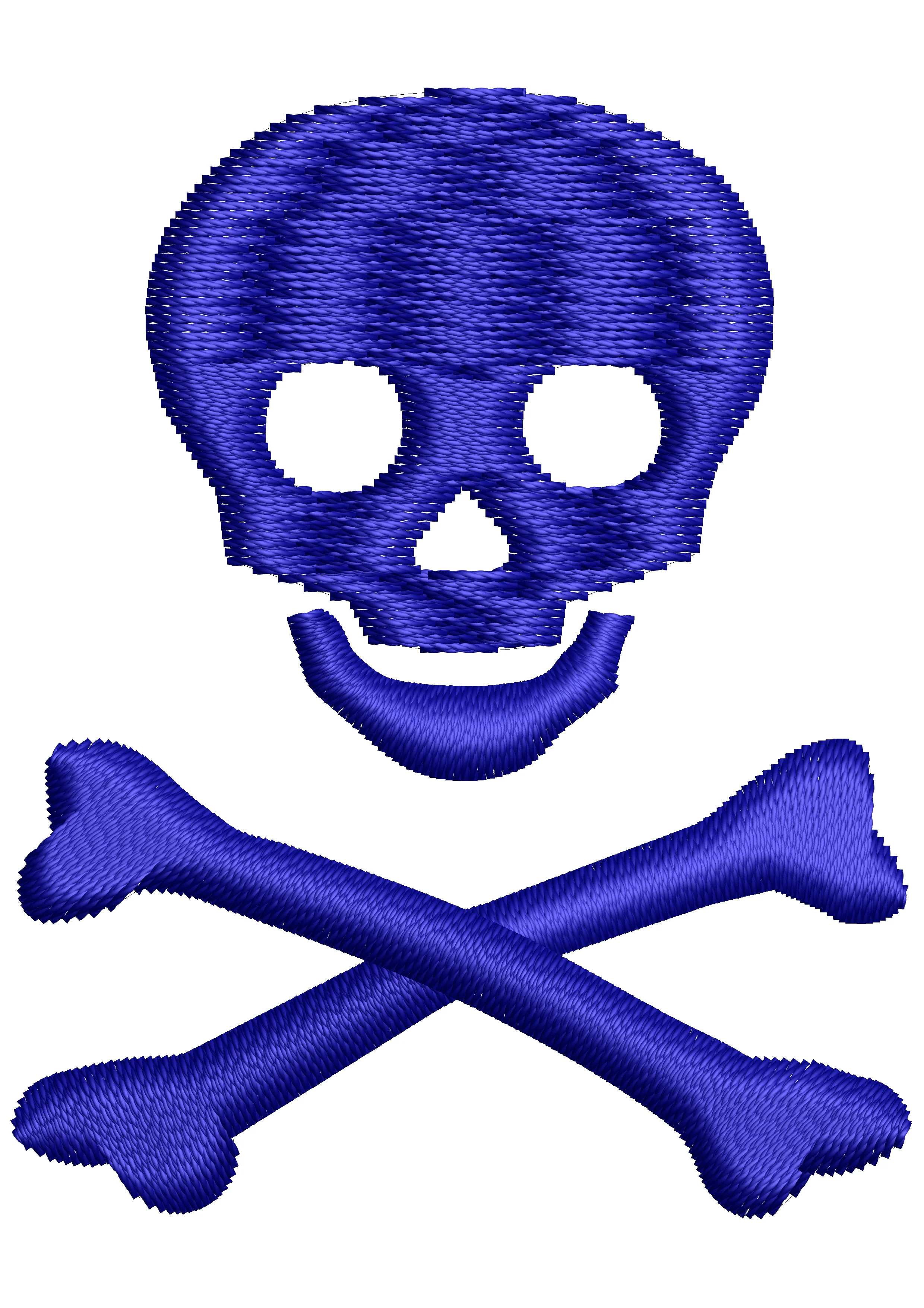 Skull Embroidery Design