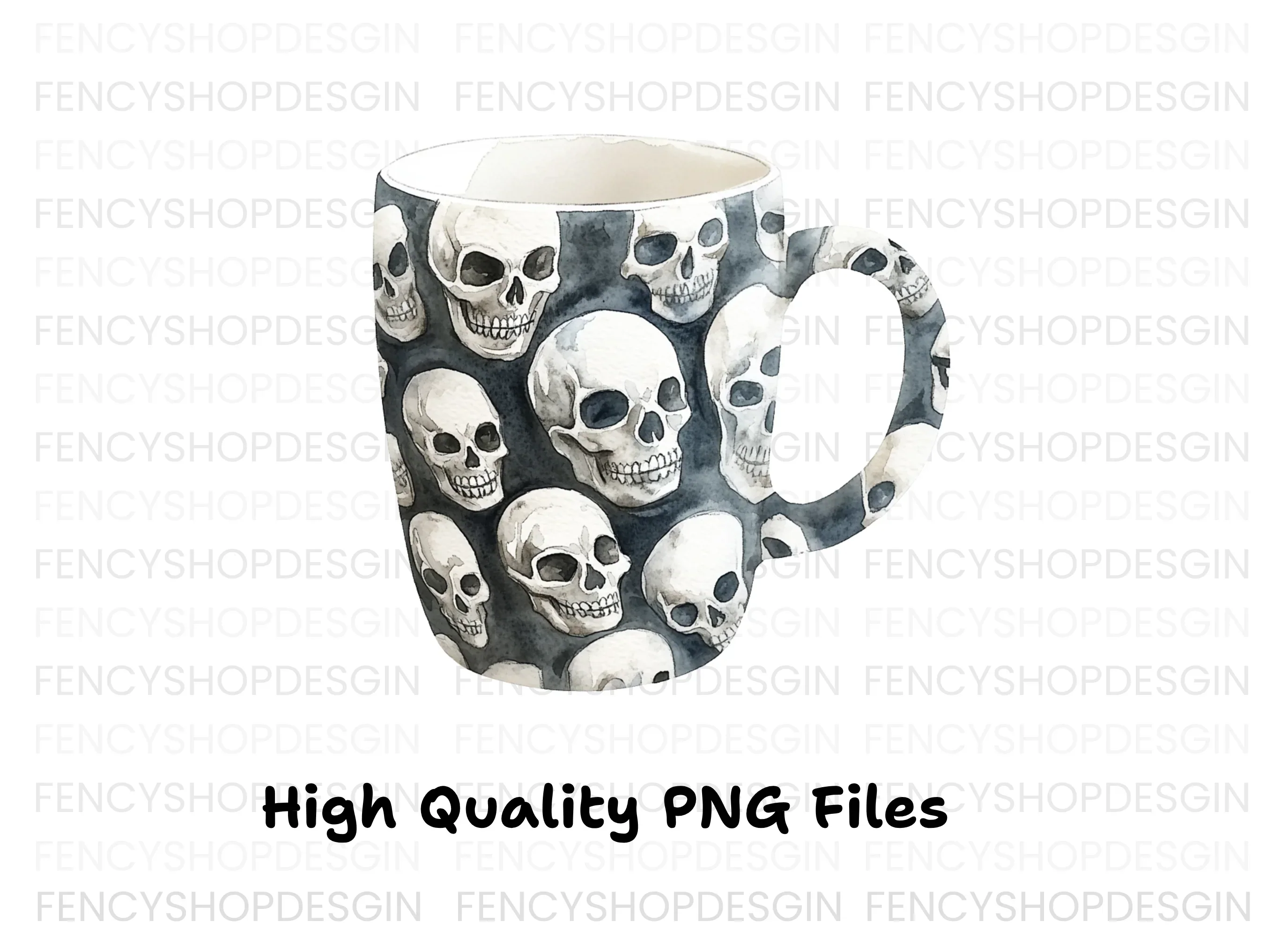 Skull Pattern Clipart Bundle - Image 3