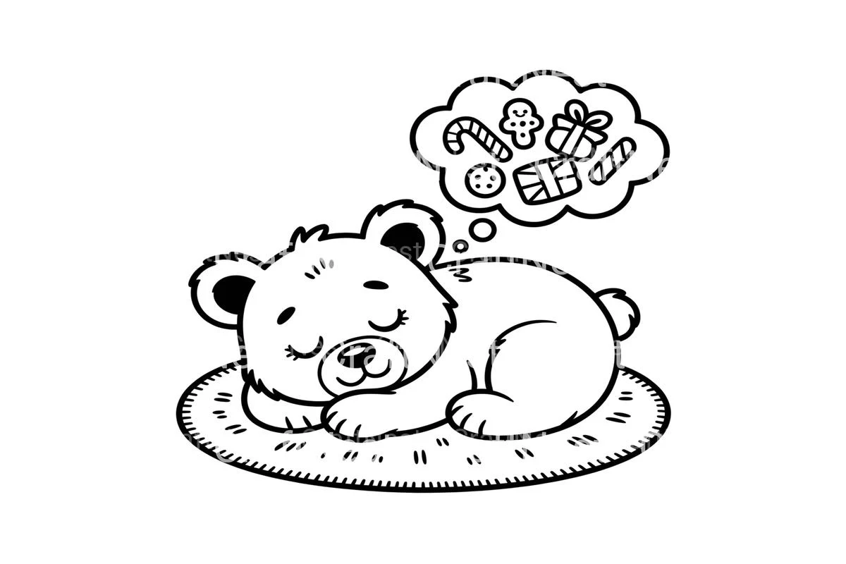 Sleeping Bear Cubs Christmas Dreams Coloring Books - Image 3