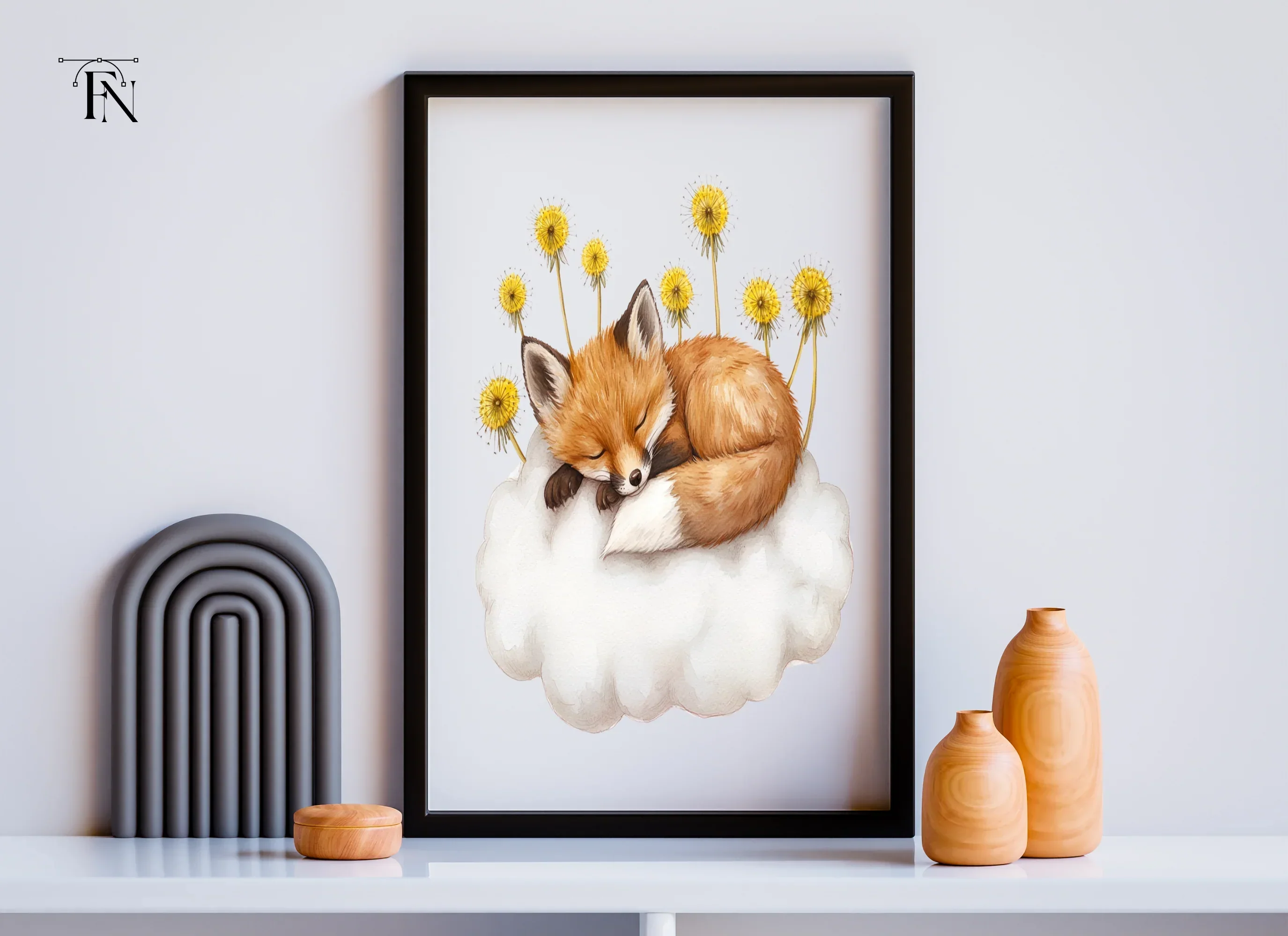 Sleeping Fox Clipart Bundle - Image 6