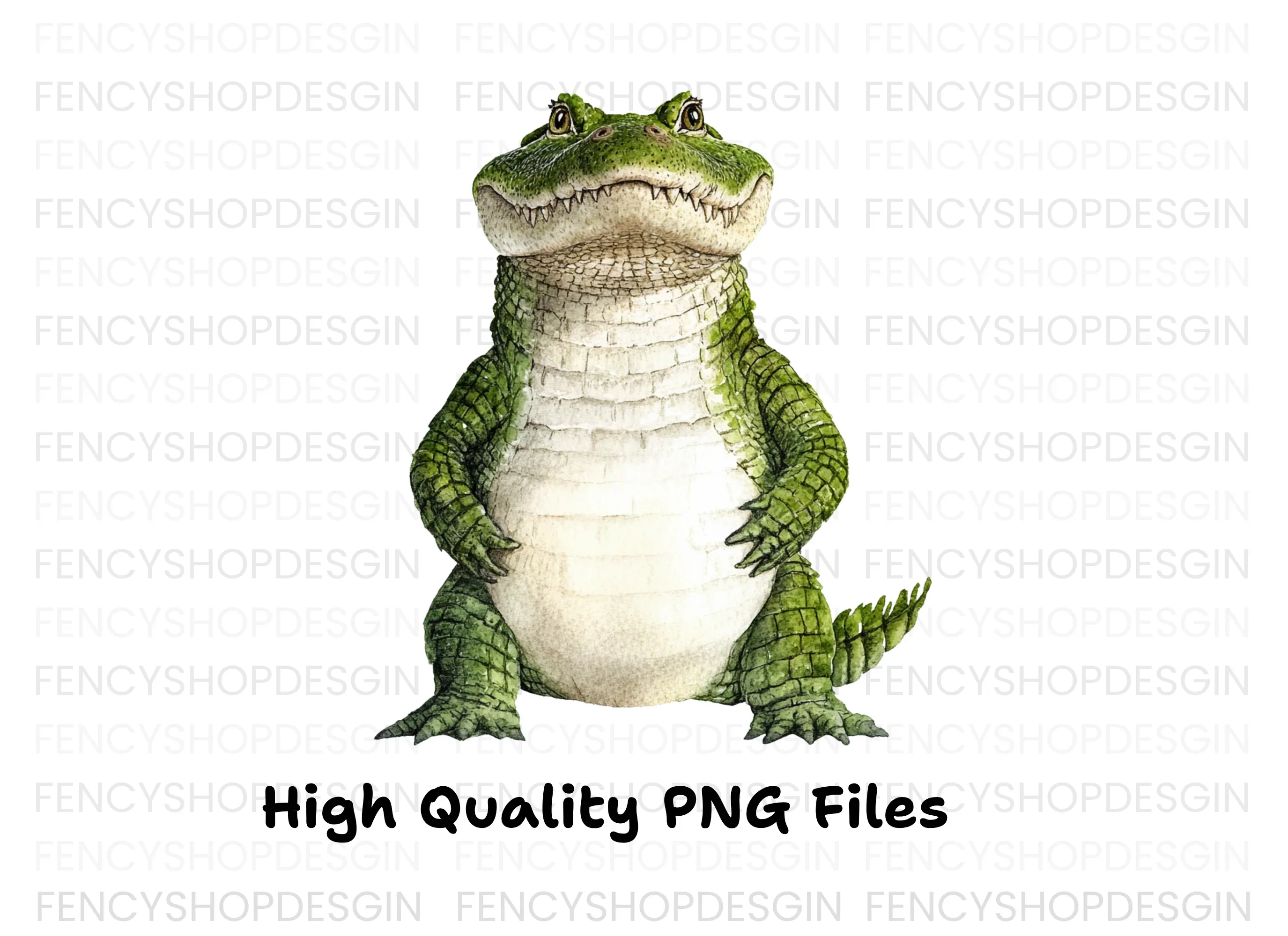 Smiling Alligator Character Clipart Bundle - Image 3