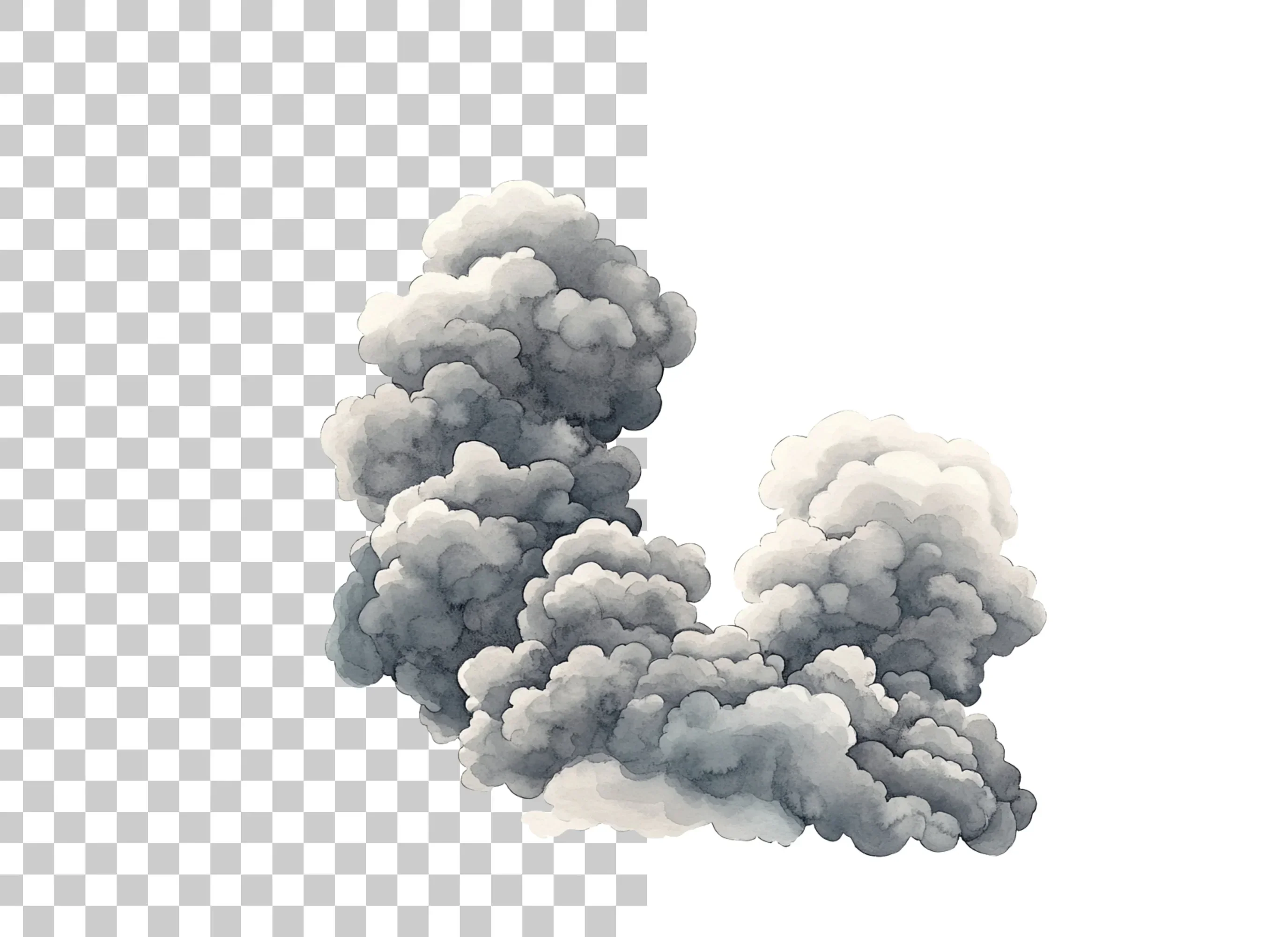 Smoke Cloud Clipart Bundle - Image 2