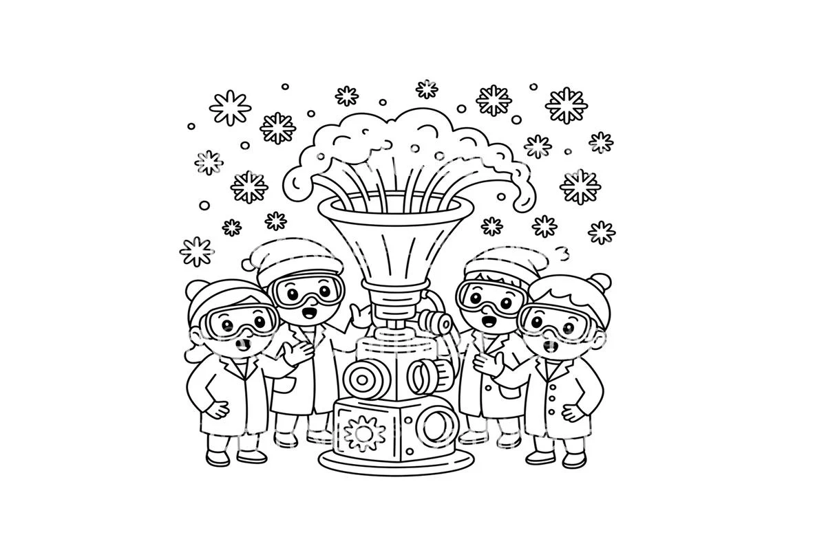 Snowflake Machine Coloring Books - Image 2