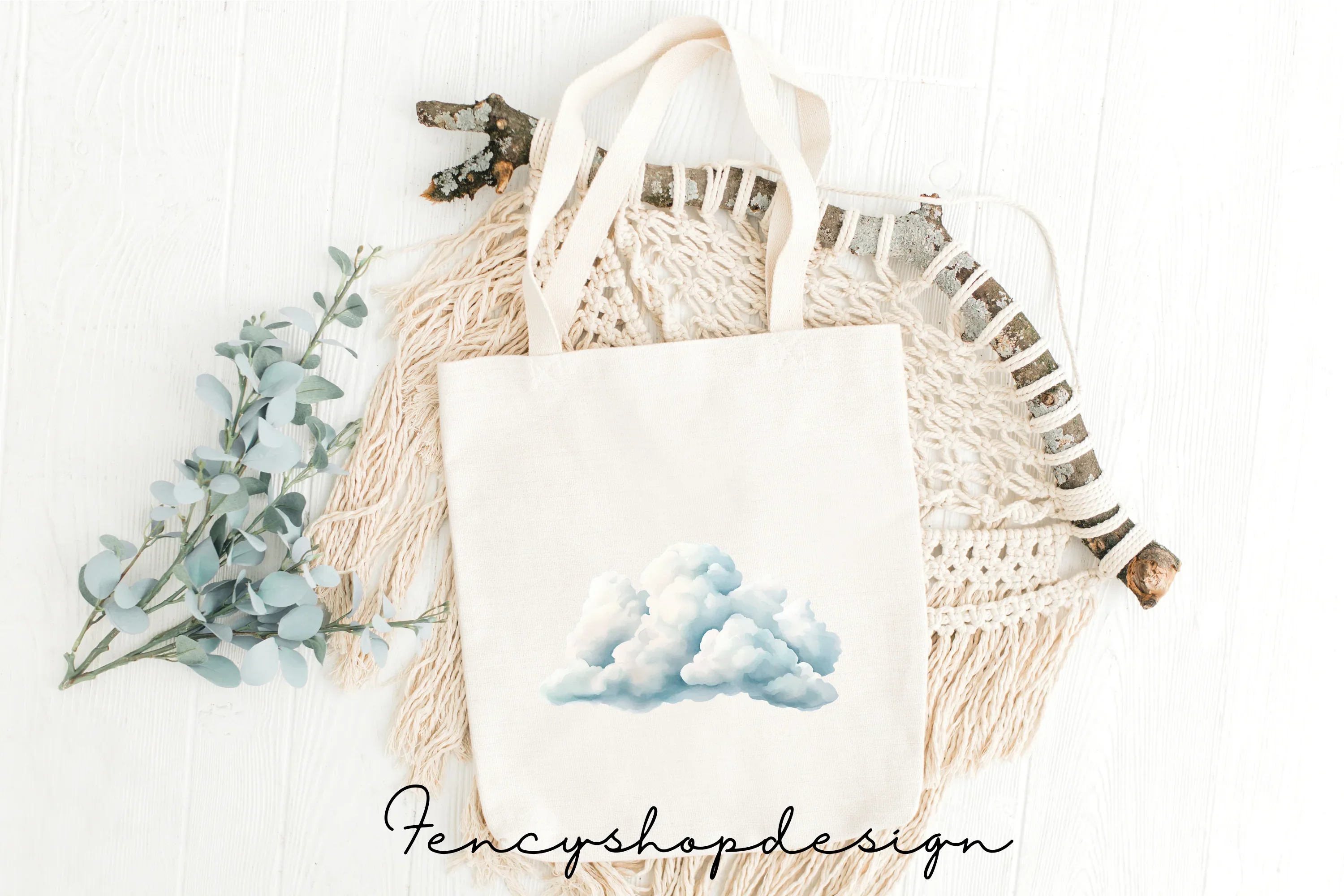 Soft Clouds Clipart Bundle - Image 7
