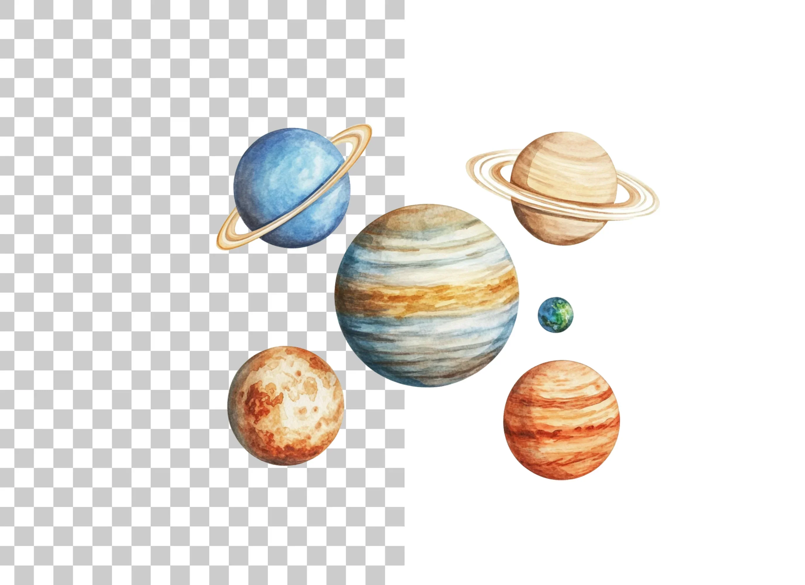 Solar System Planets Clipart Bundle - Image 6