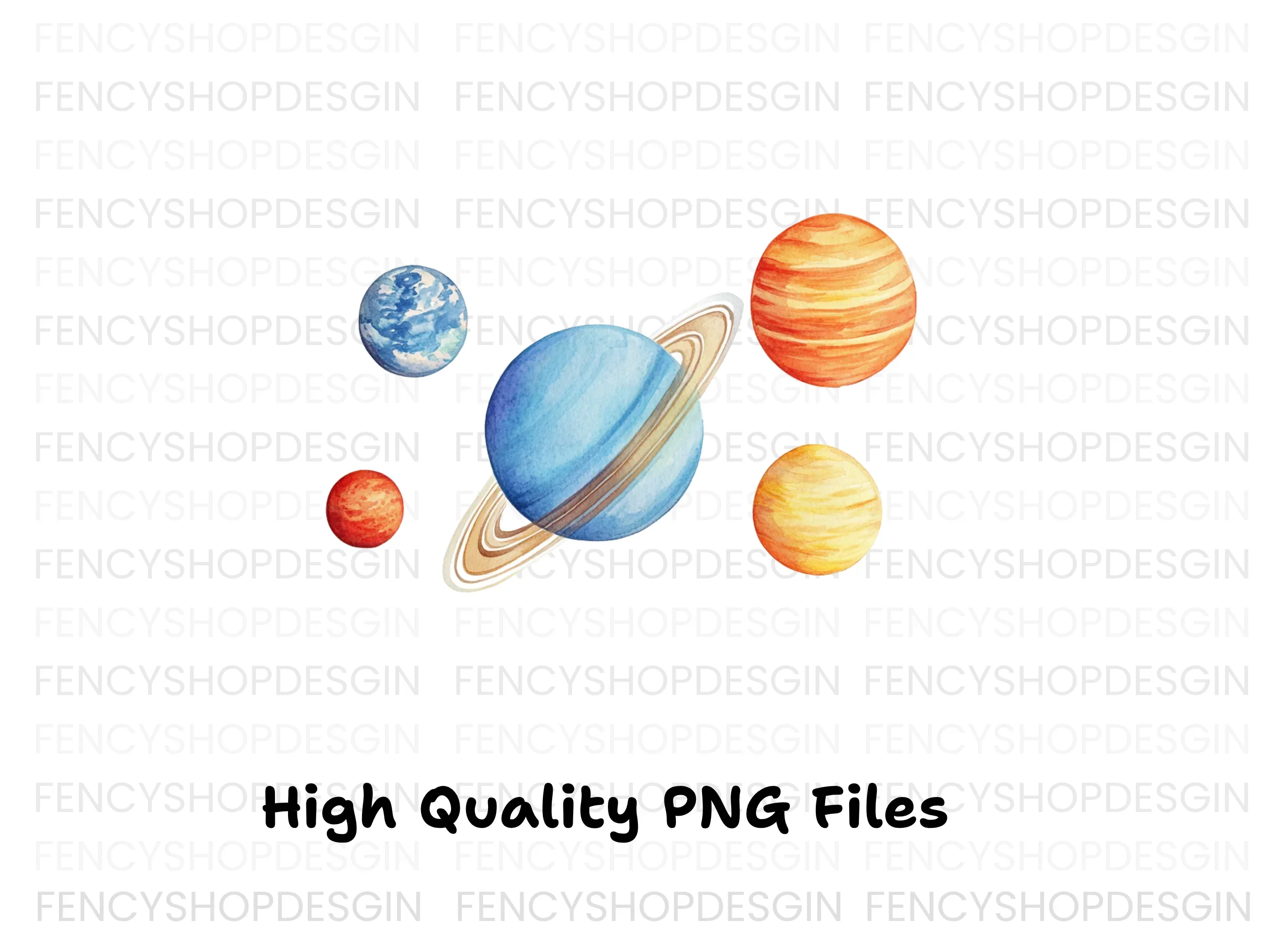 Solar System Planets Clipart Bundle - Image 2