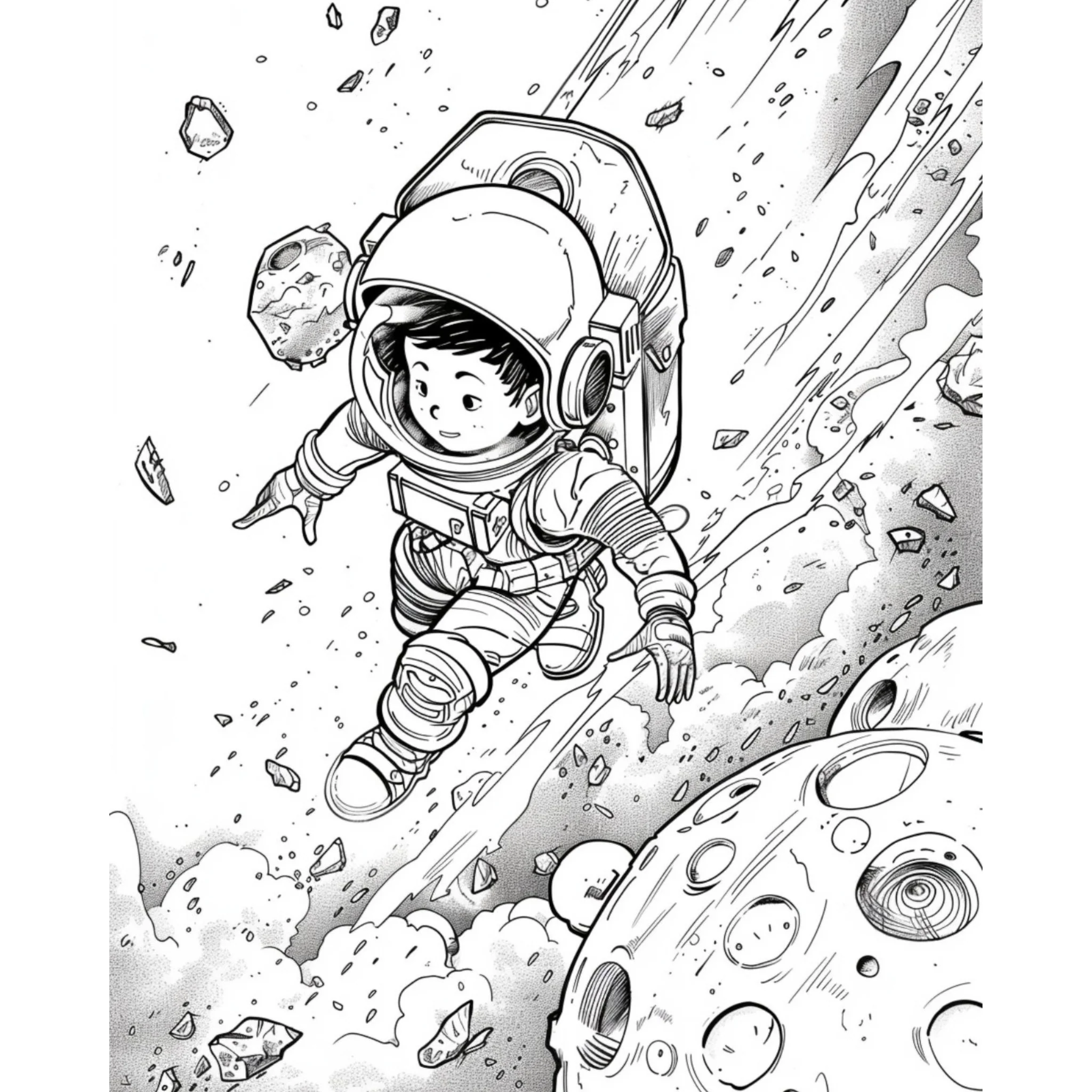 Space Coloring Pages for Kids - Image 3