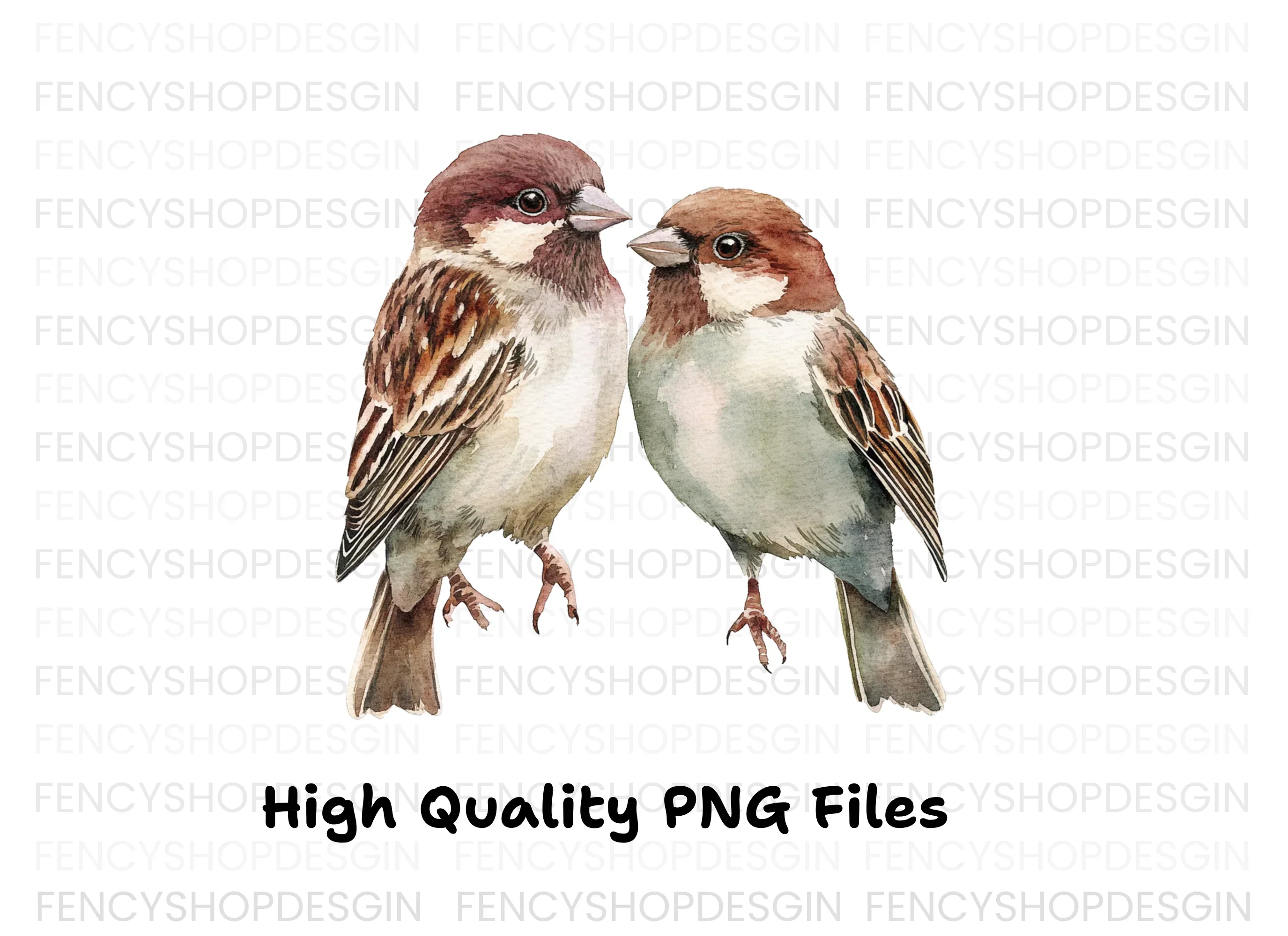 Sparrow Birds Clipart Bundle - Image 3