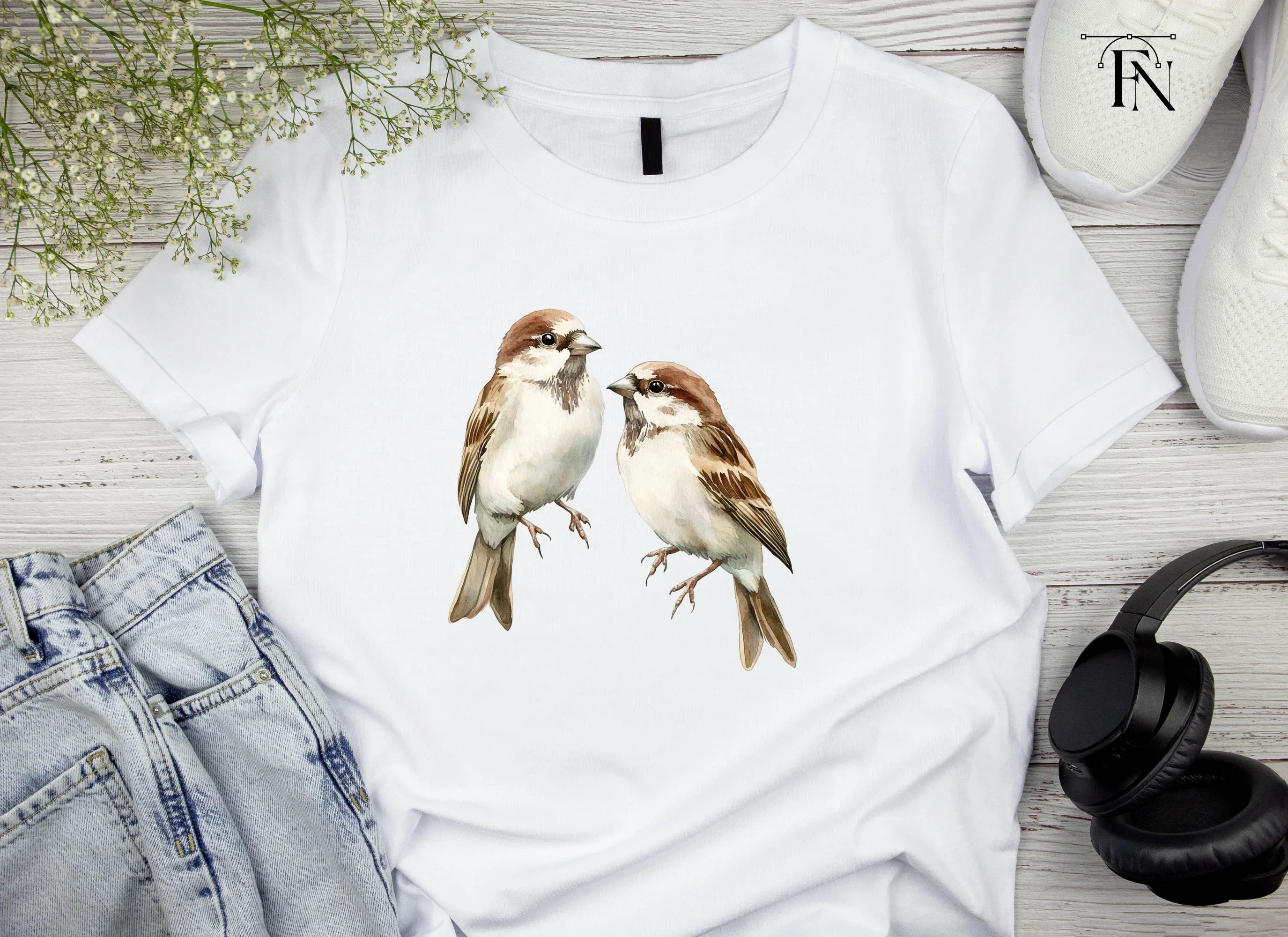 Sparrow Birds Clipart Bundle - Image 4