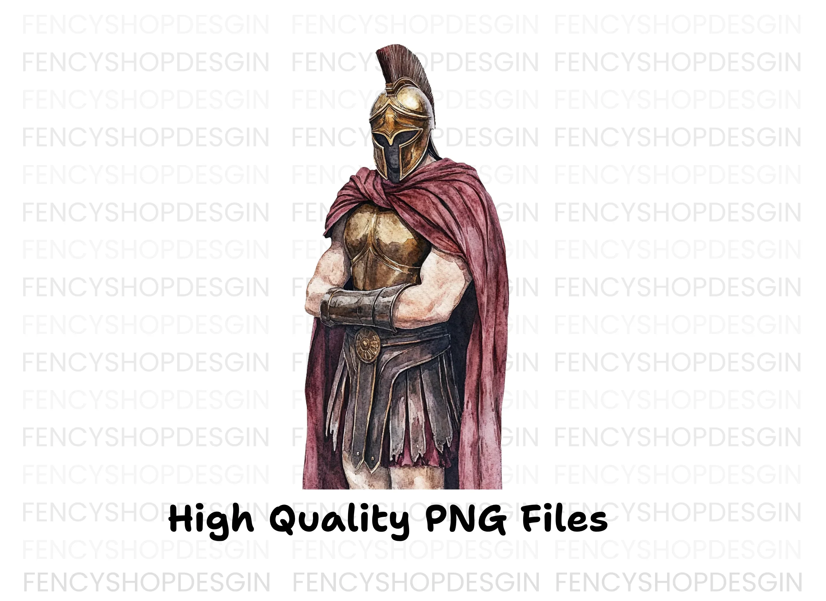 Spartan Warrior Illustration Clipart Bundle - Image 3