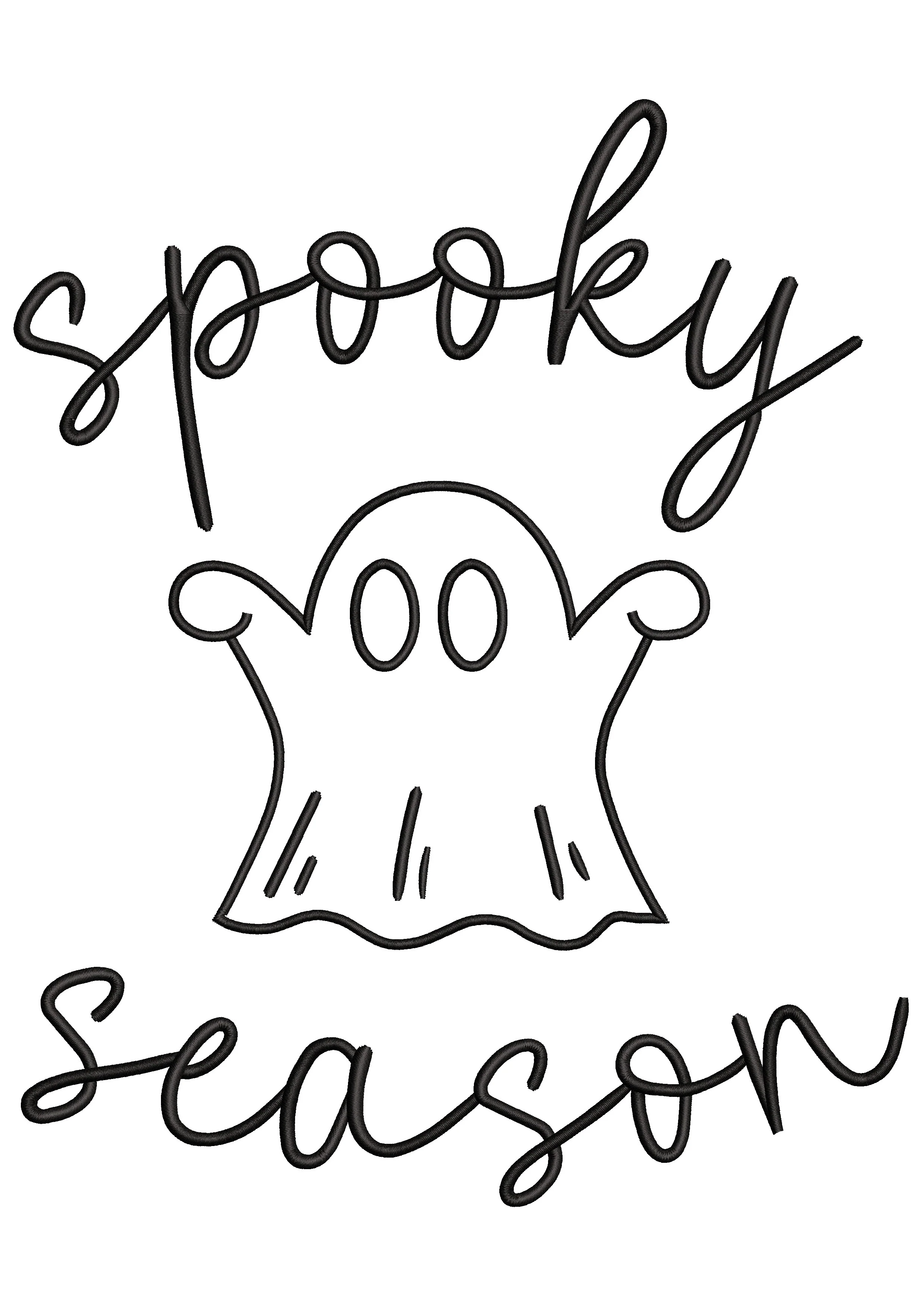 Spooky Embroidery Design