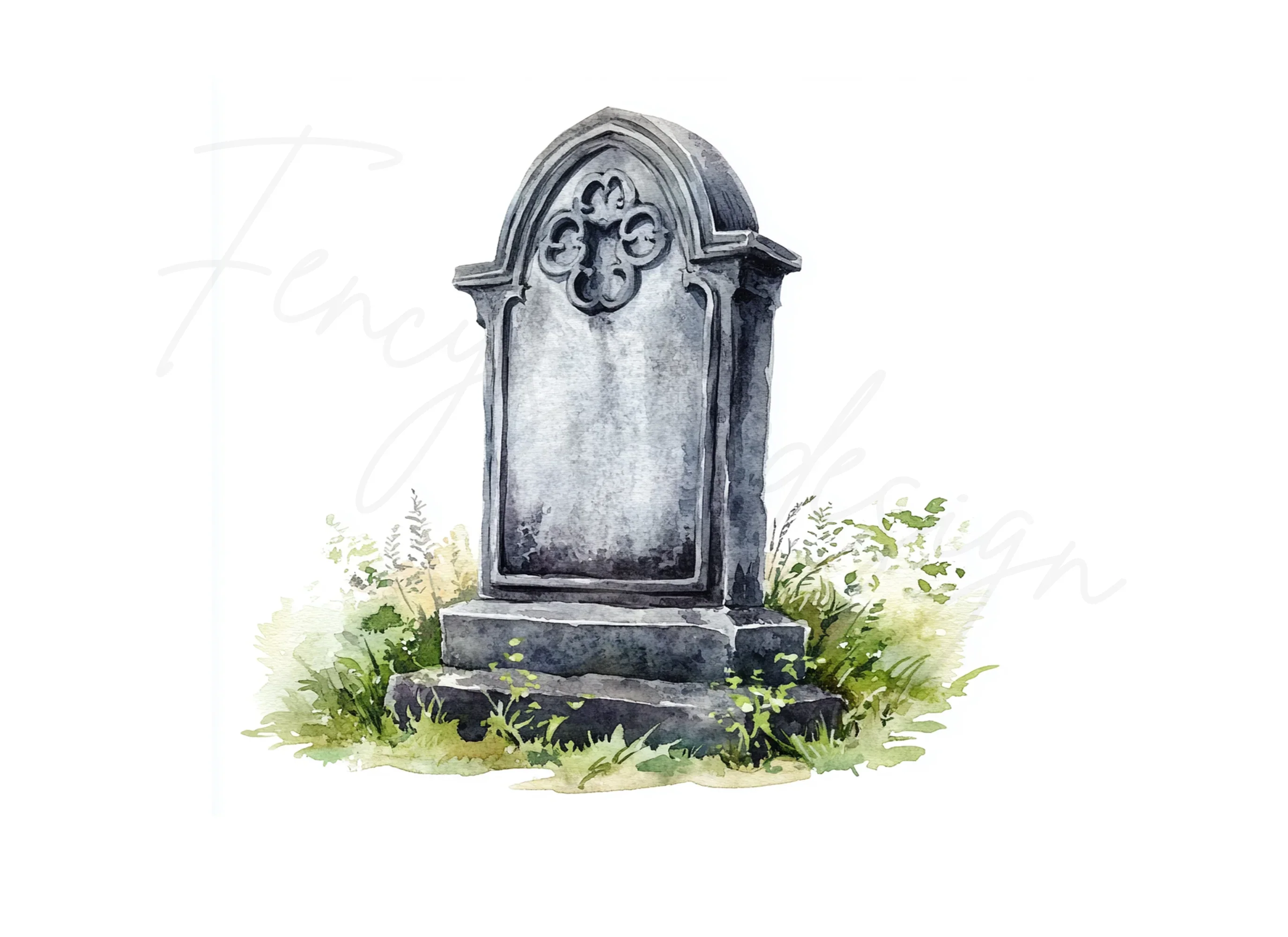 Spooky Gravestone Clipart Bundle - Image 2