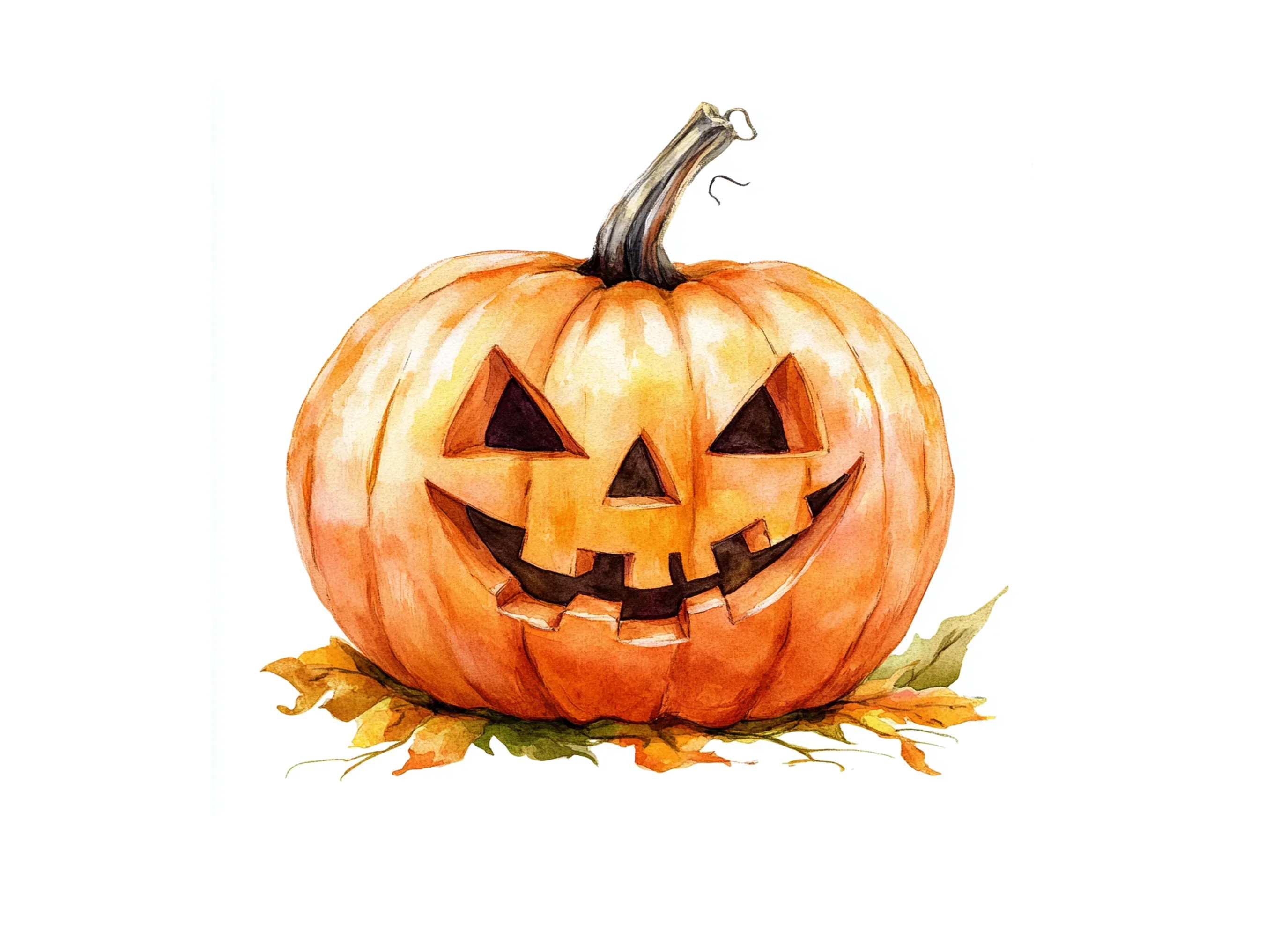 Spooky Halloween Jack-O'-Lantern Clipart Bundle - Image 2