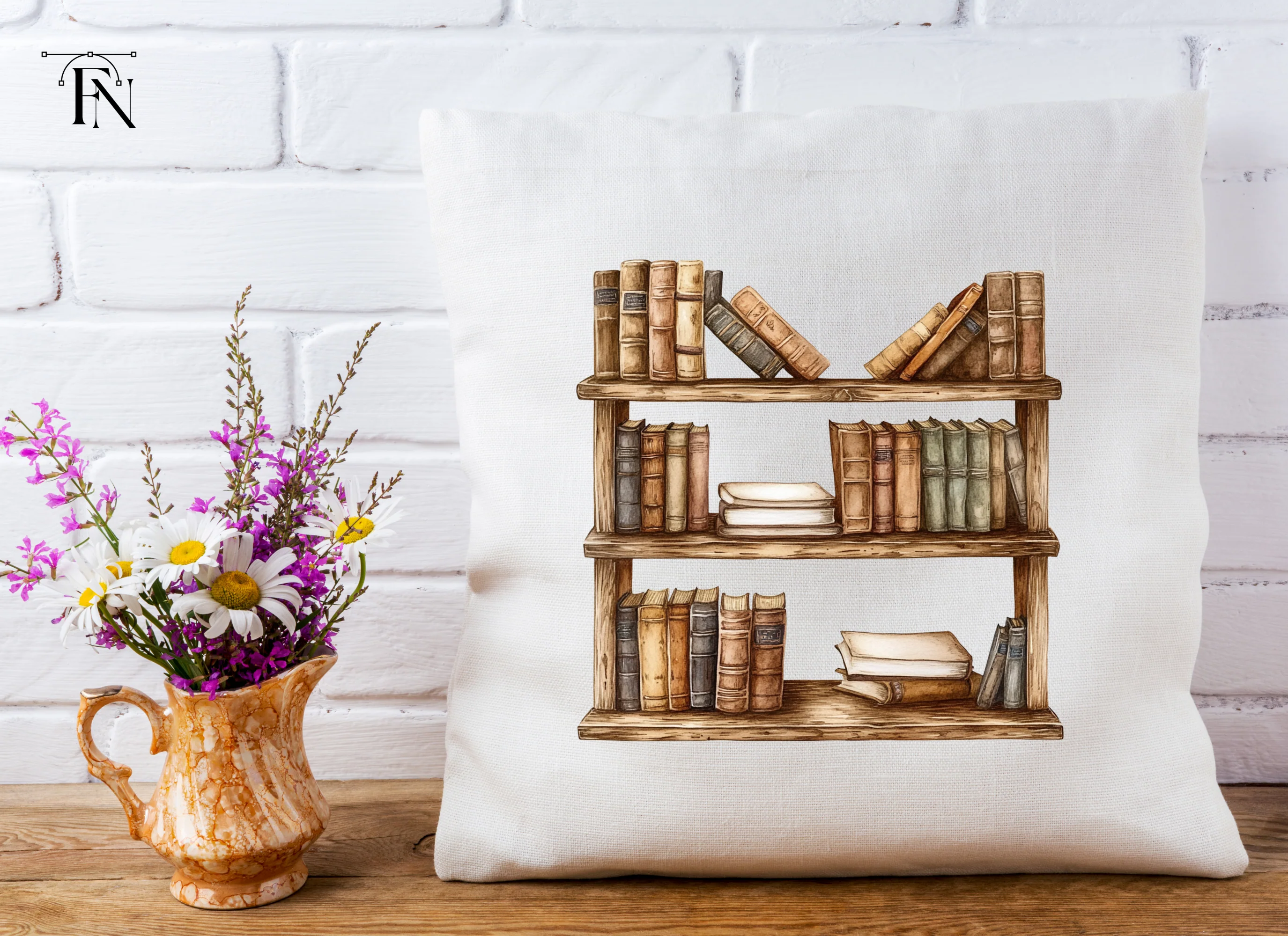 Stacked Books and Shelf Clipart Bundle - Image 5