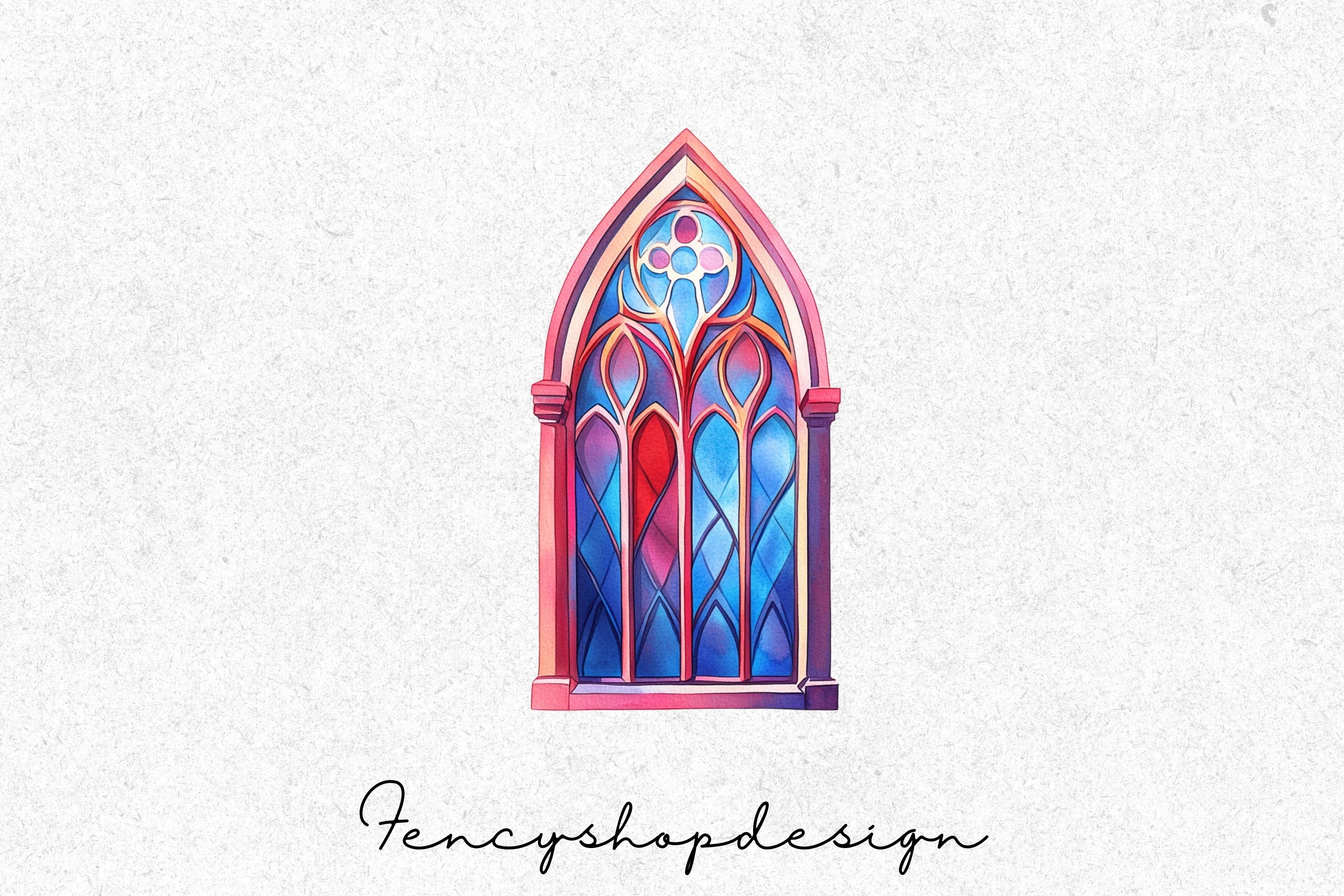 Stained Glass Windows Clipart Bundle - Image 7