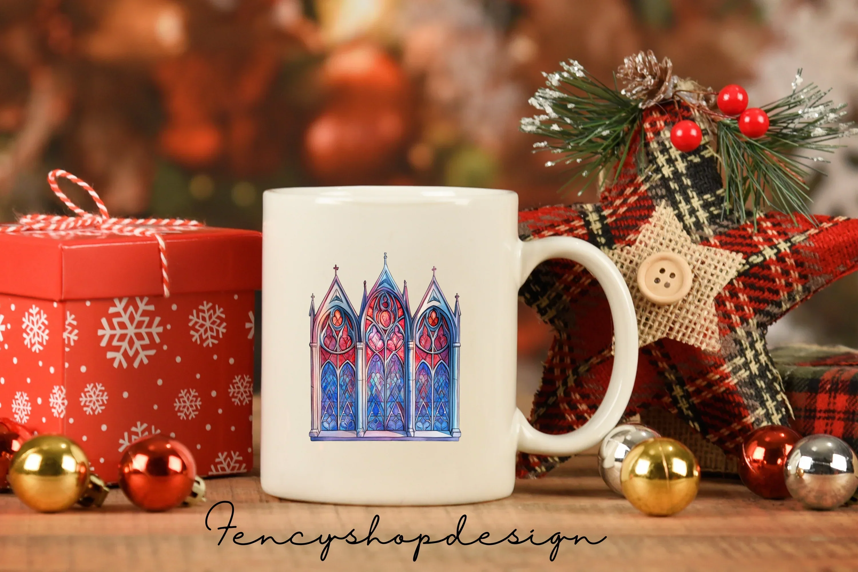 Stained Glass Windows Clipart Bundle - Image 8