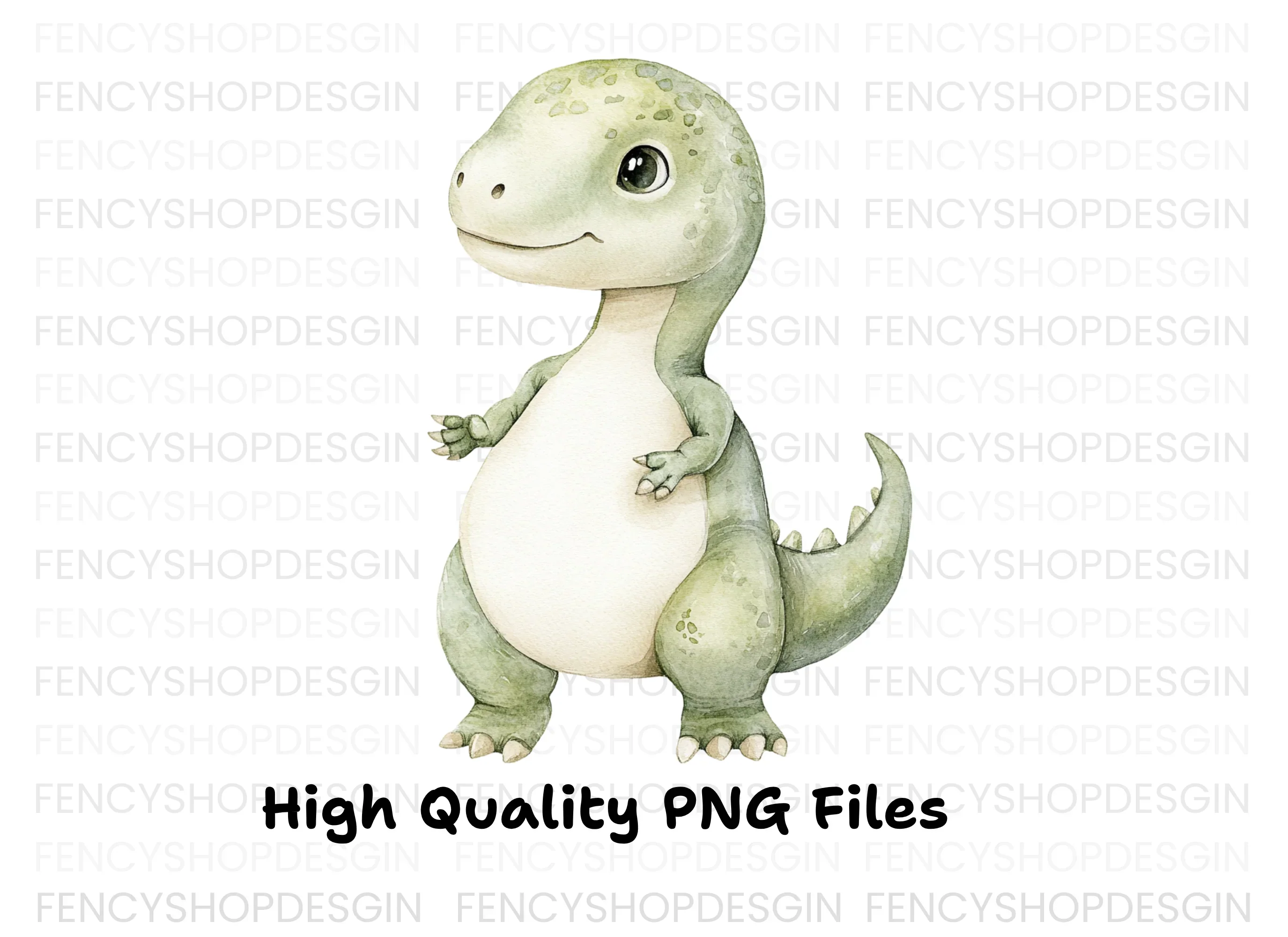 Standing Baby Dinosaur Clipart Bundle - Image 2