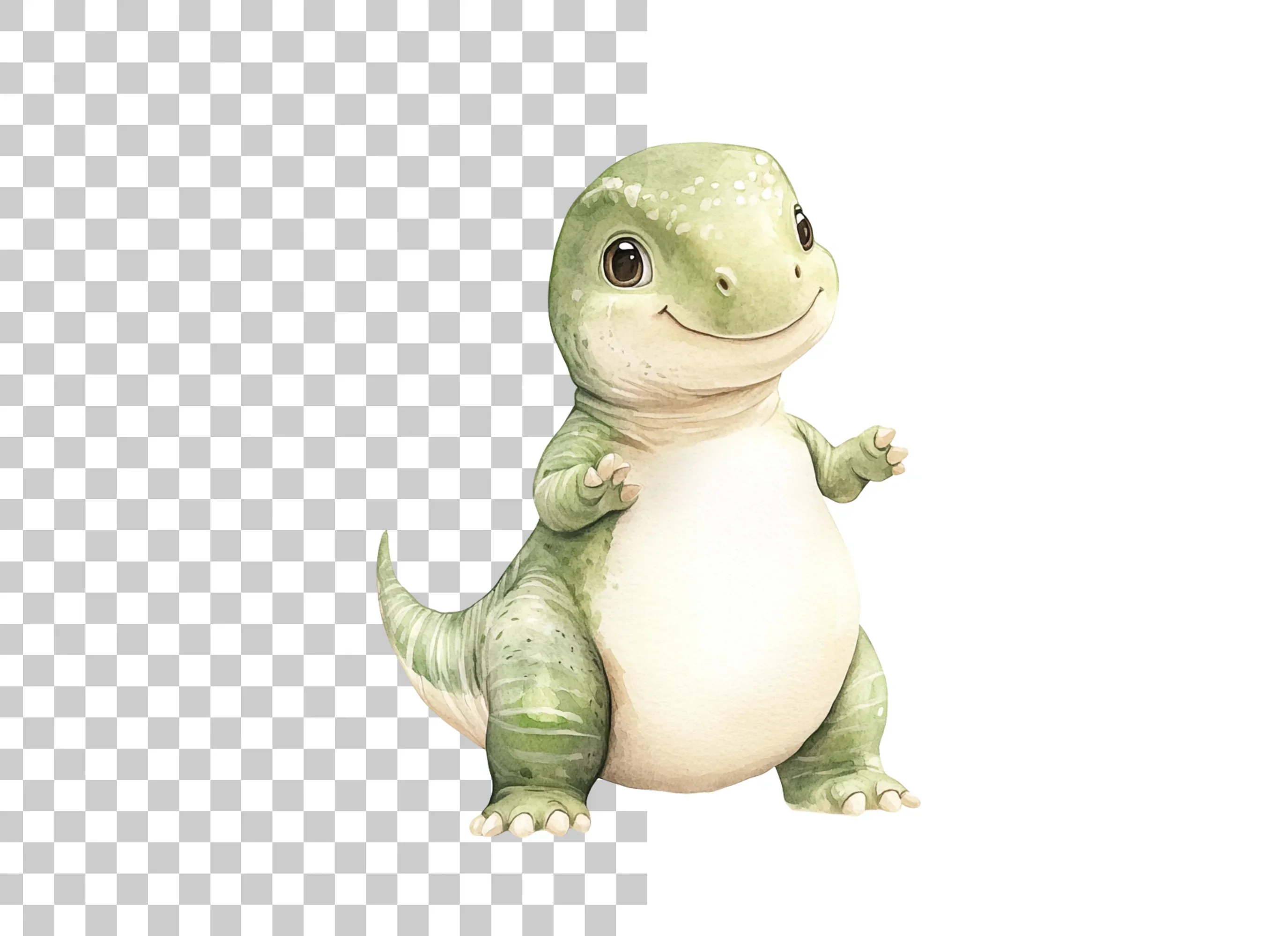 Standing Baby Dinosaur Clipart Bundle - Image 6
