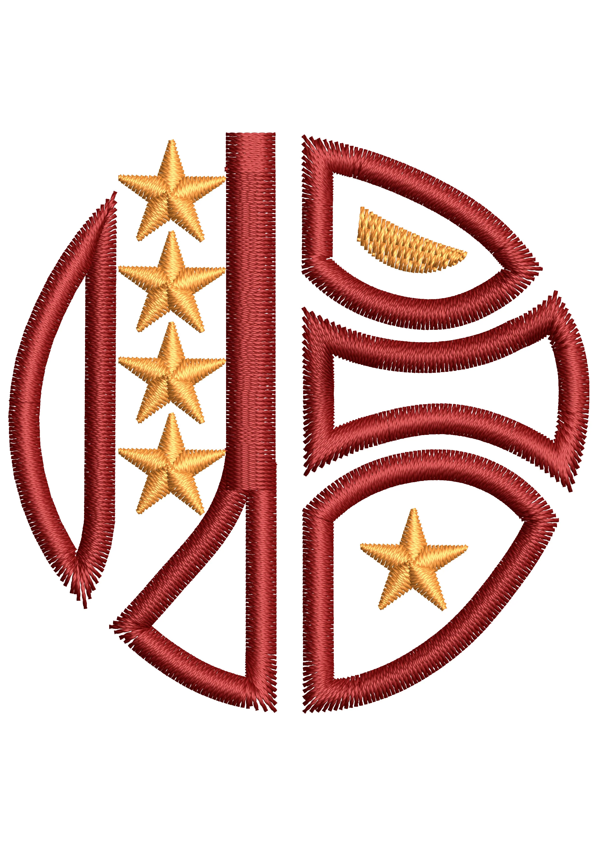 Star Vector Embroidery Design