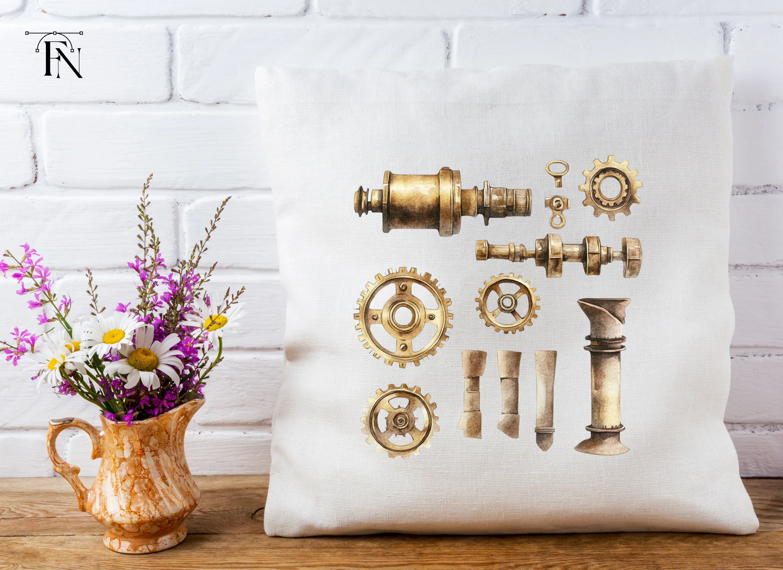 Steampunk Elements Clipart Bundle - Image 5