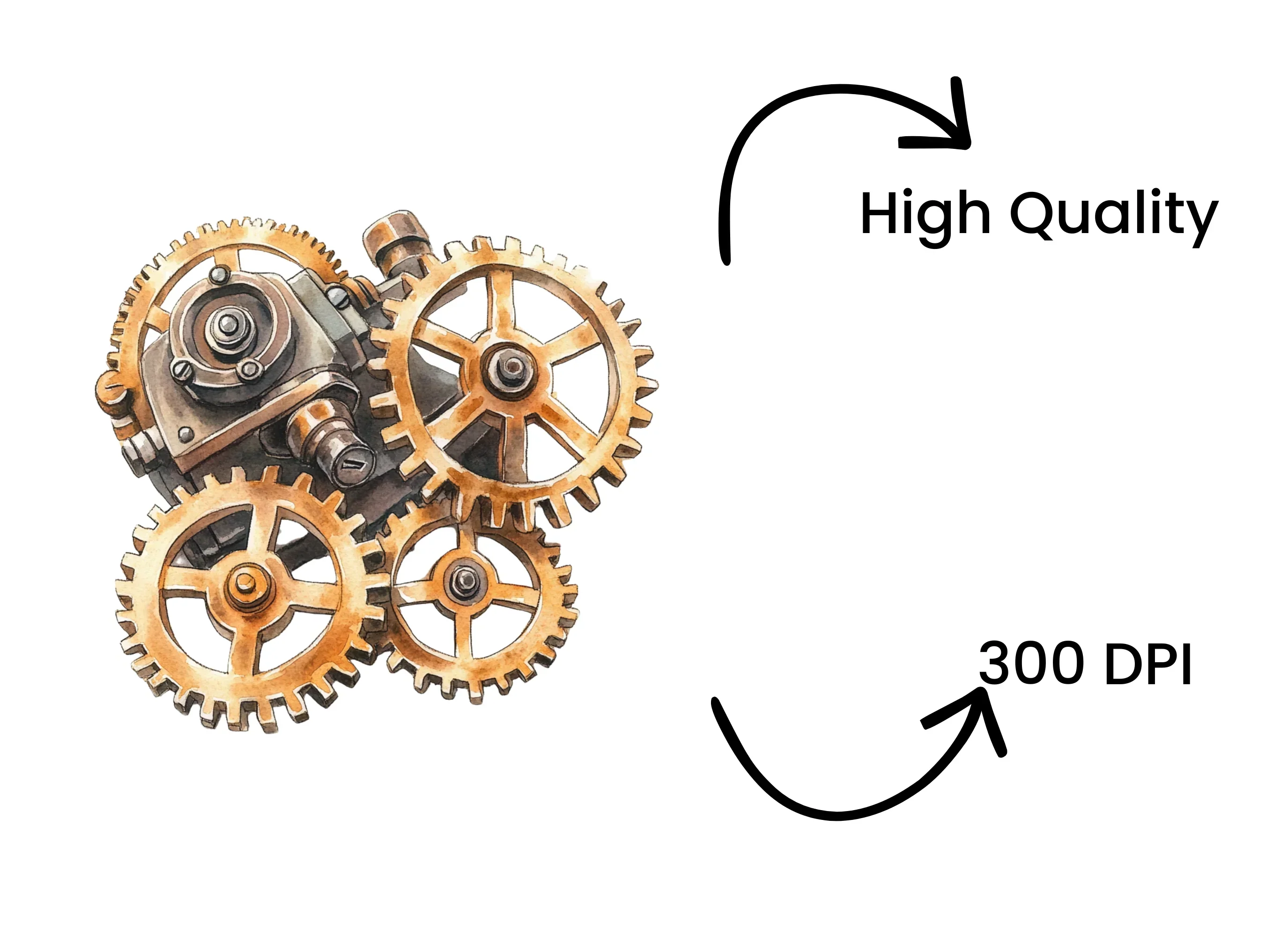Steampunk Gears Clipart Bundle - Image 4