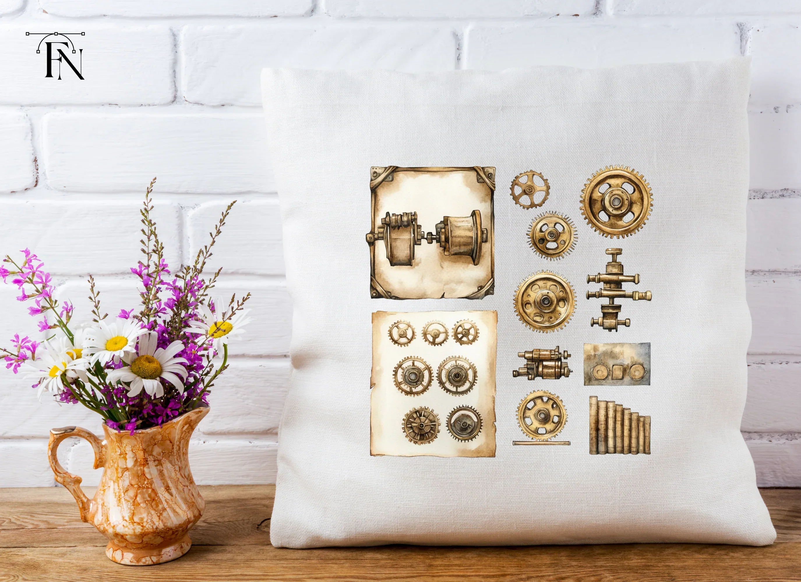 Steampunk Gears Clipart Bundle - Image 5