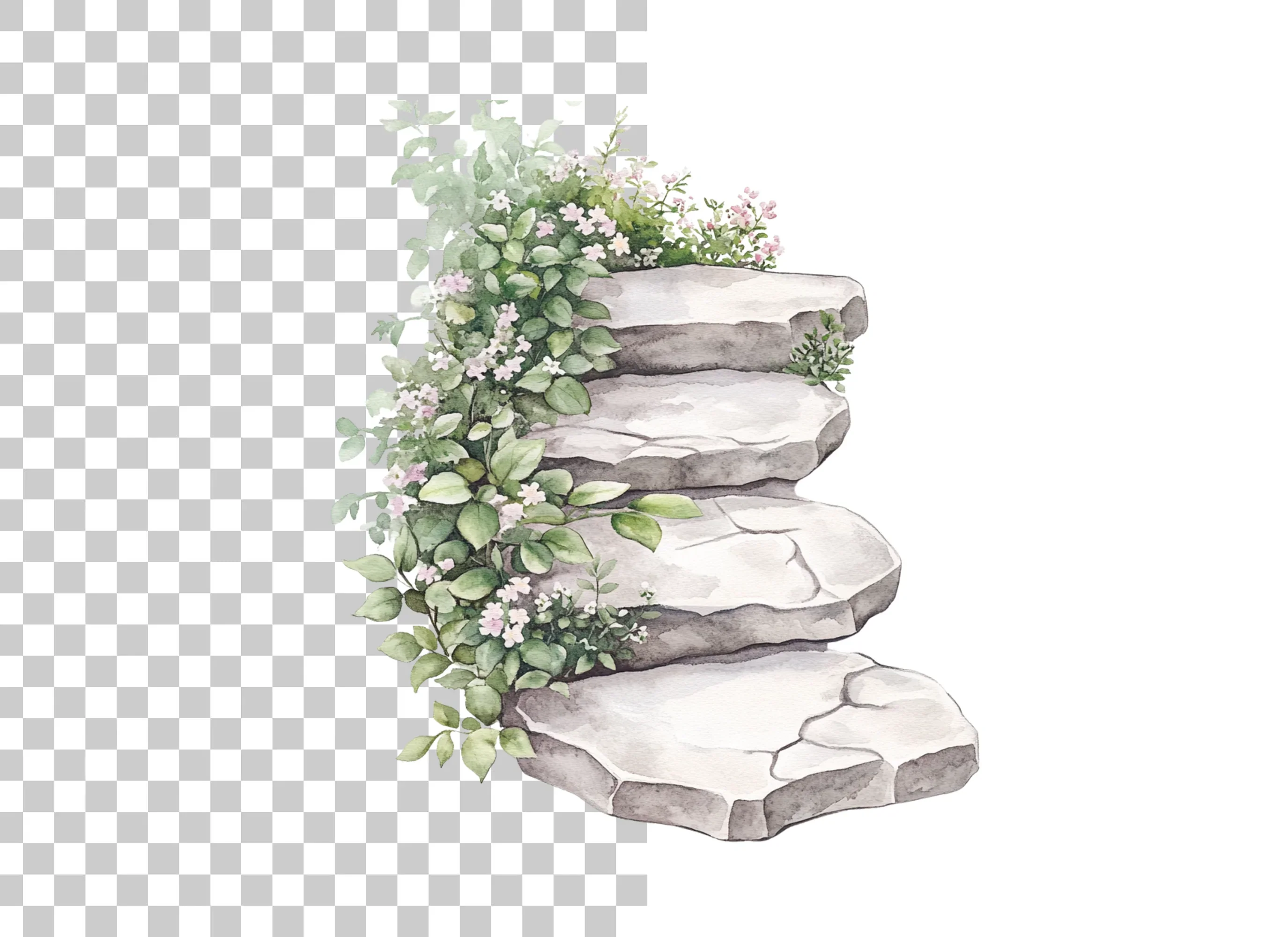 Stone Steps Clipart Bundle - Image 6