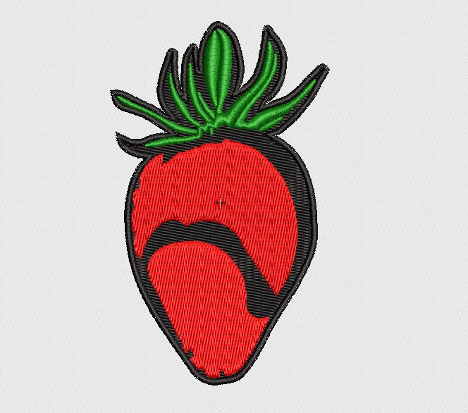 Strawberry Embroidery Design
