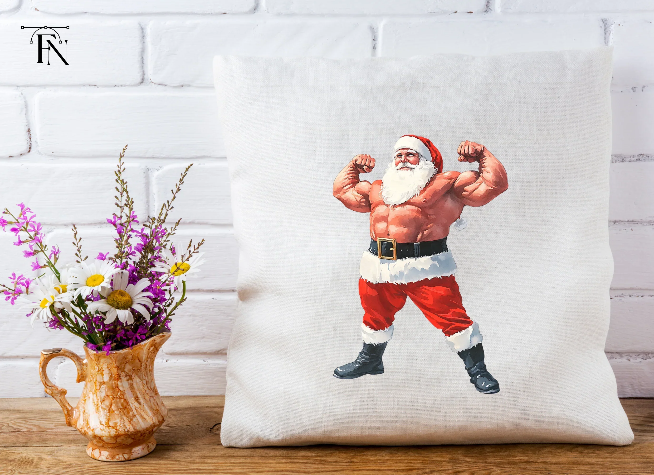 Strong Santa Clipart Bundle - Image 4