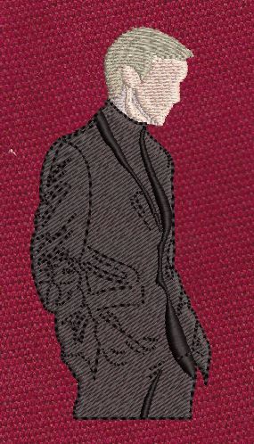 Stylized Male Embroidery Design