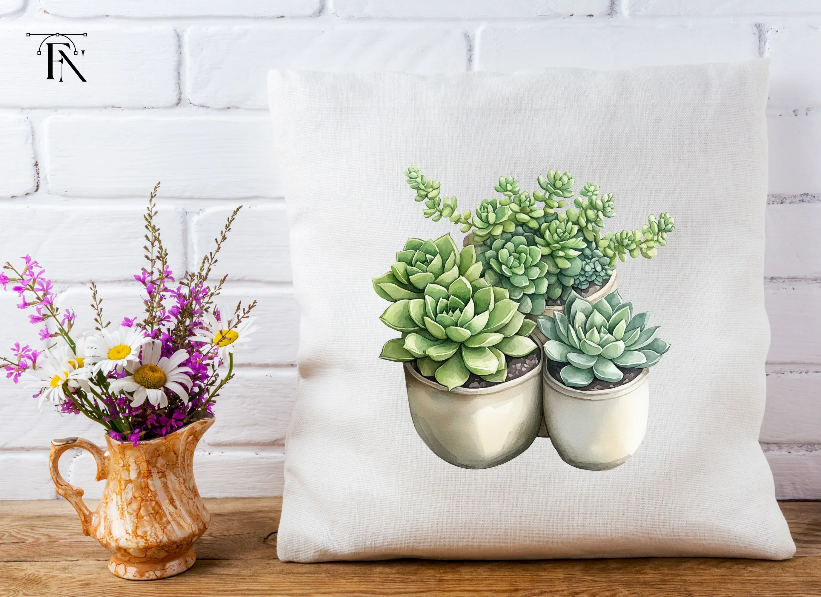 Succulent Plant Clipart Bundle - Image 5