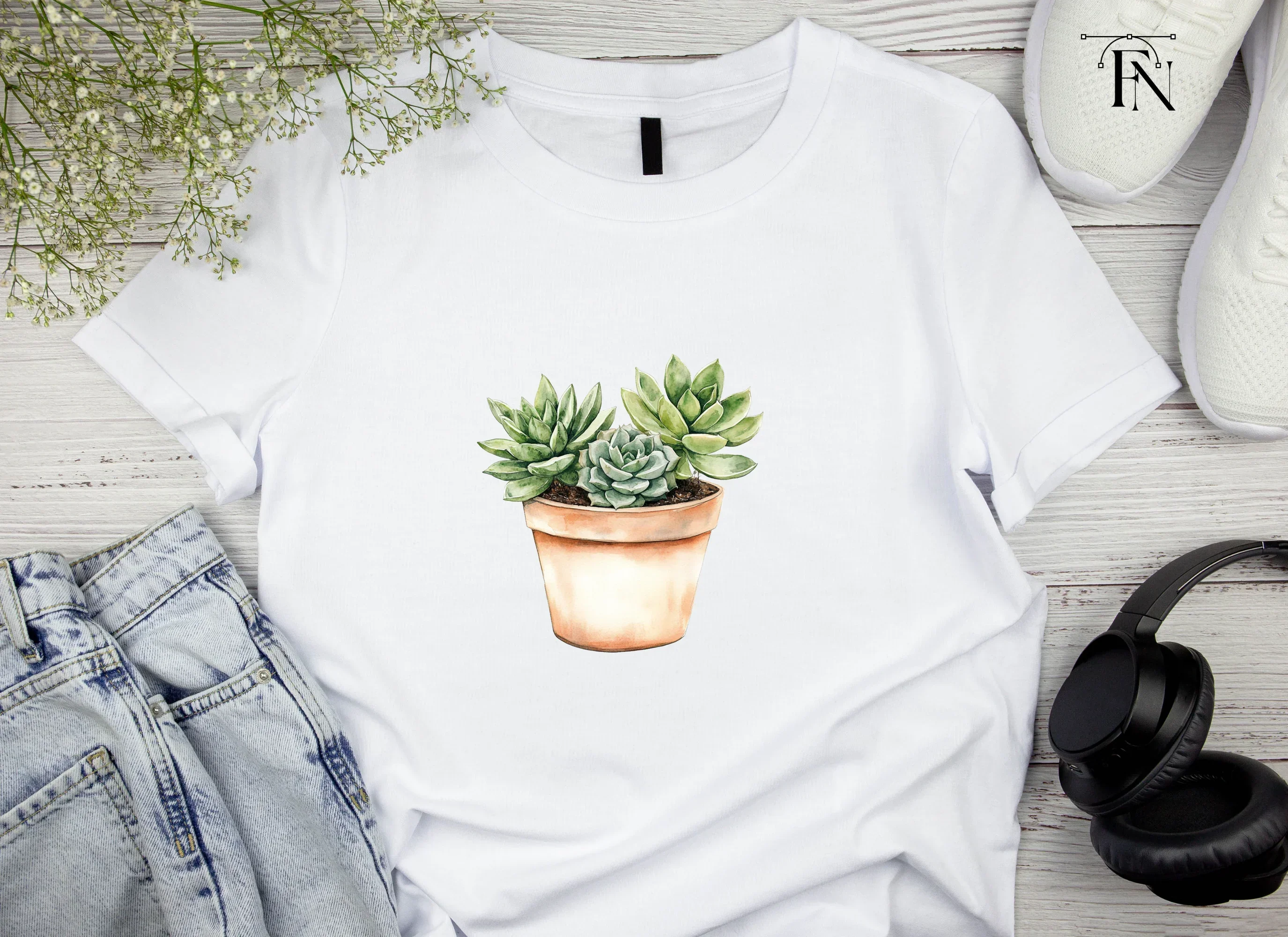 Succulent Plant Pot Clipart Bundle - Image 5