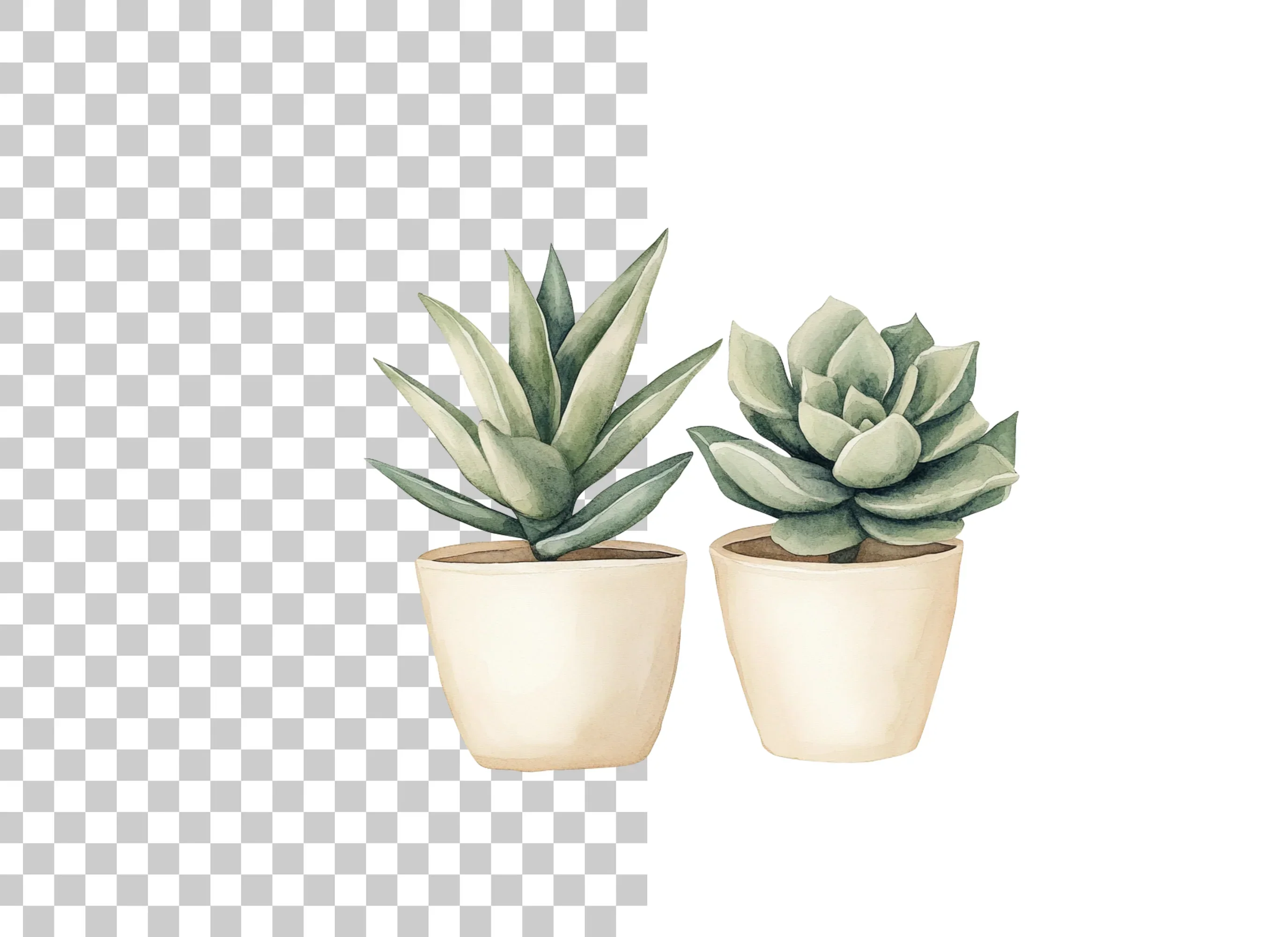 Succulent Plants Clipart Bundle - Image 2