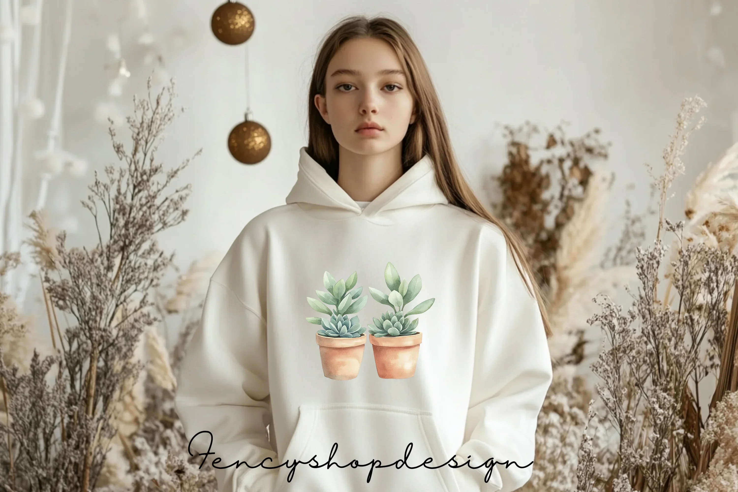 Succulent Potted Plants Clipart Bundle - Image 5