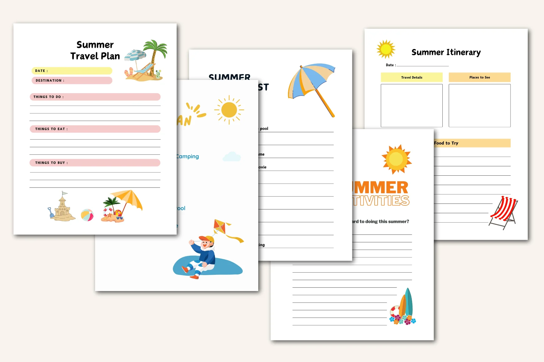 Summer Activity Planner for Children - Image 4