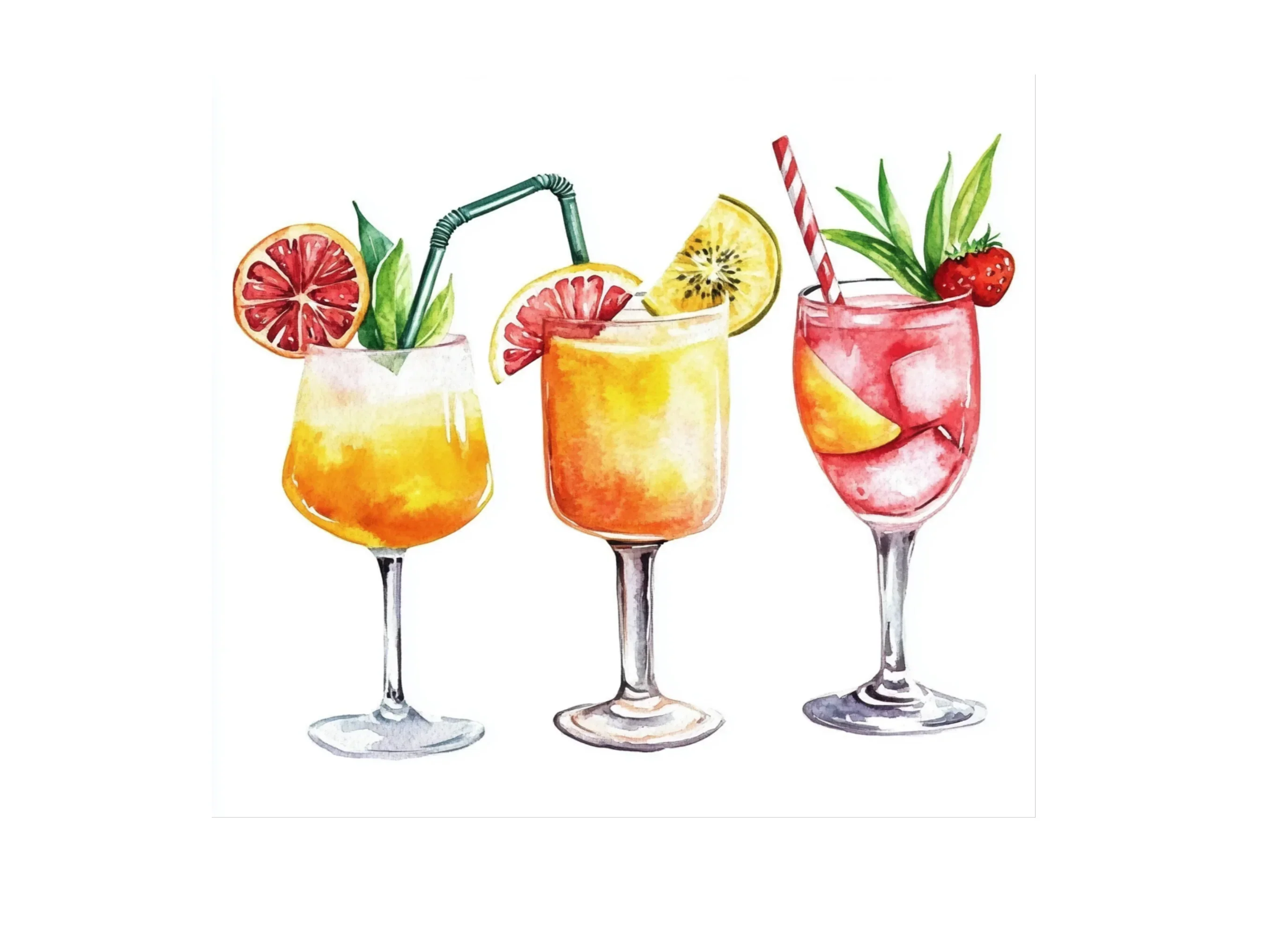 Summer Cocktail Clipart Bundle - Image 3