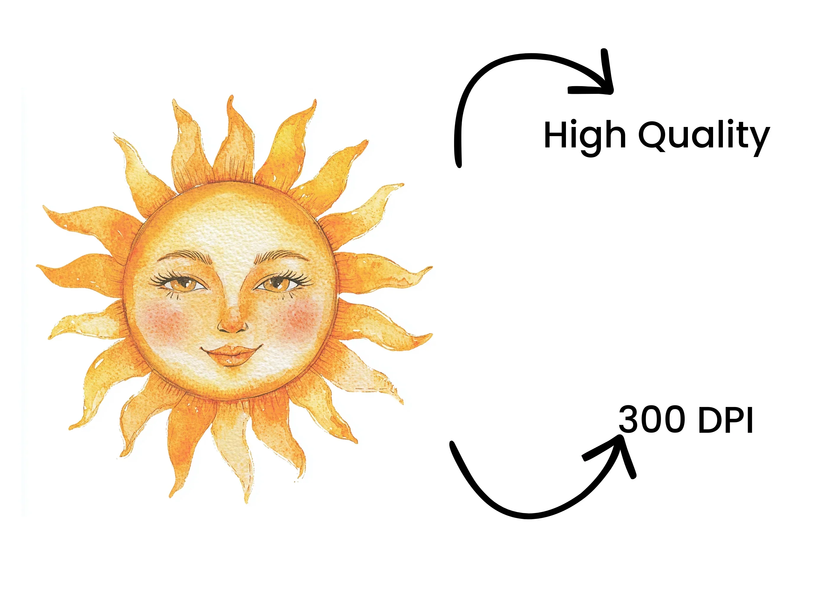 Sun Faces Clipart Bundle - Image 4