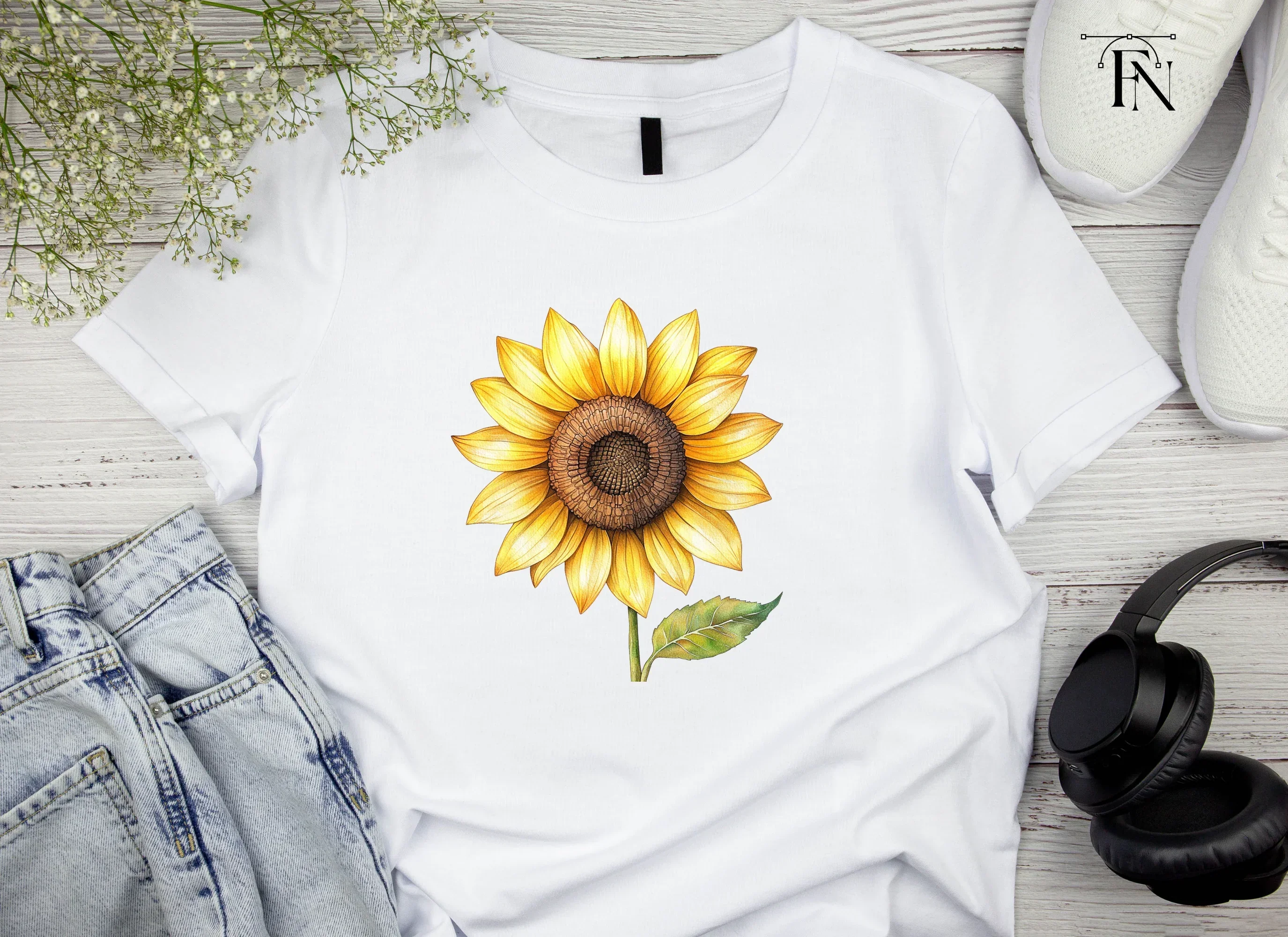 Sunflower Clipart Bundle - Image 4