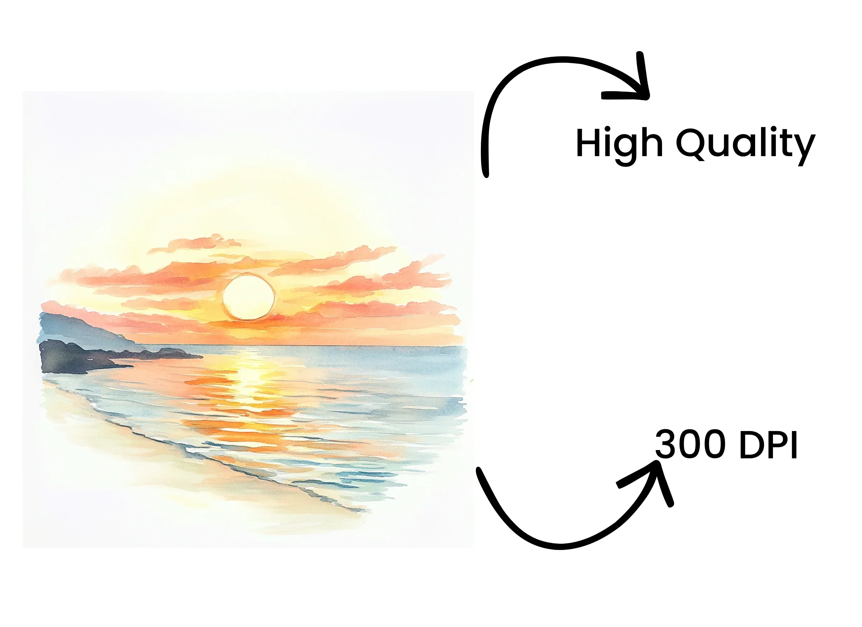 Sunset Beach Clipart Bundle - Image 4