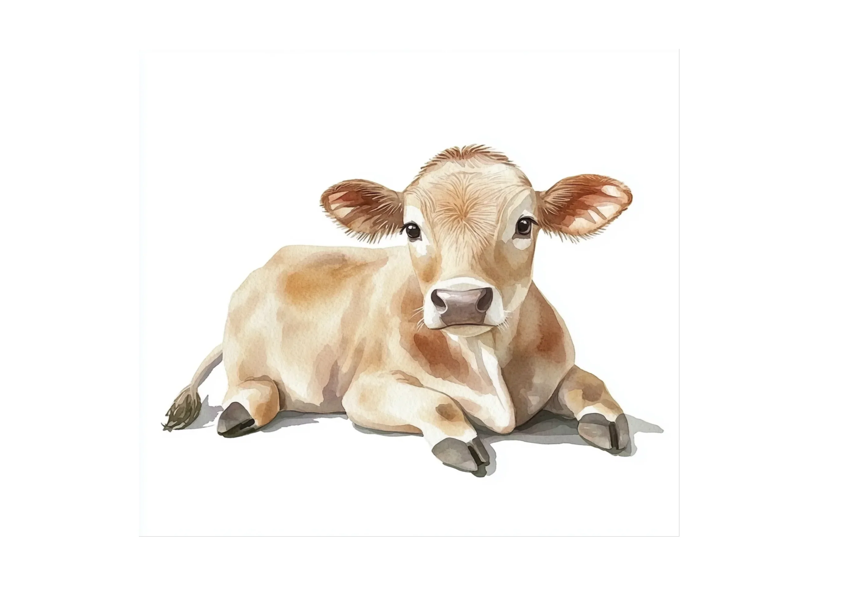 Sweet Calf Clipart Bundle - Image 3
