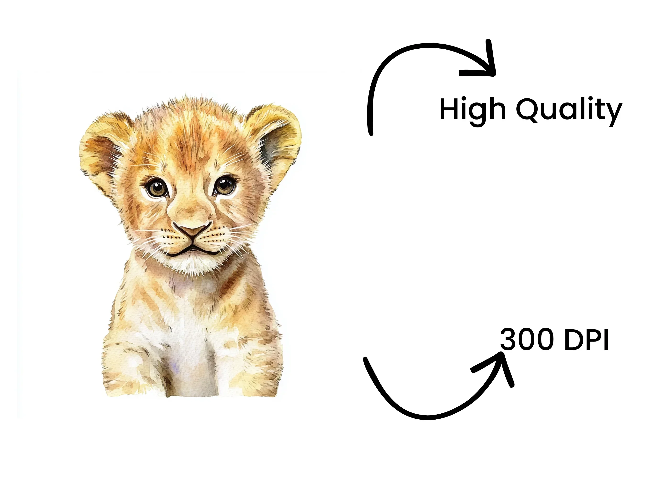 Sweet Lion Cub Duo Clipart Bundle - Image 4