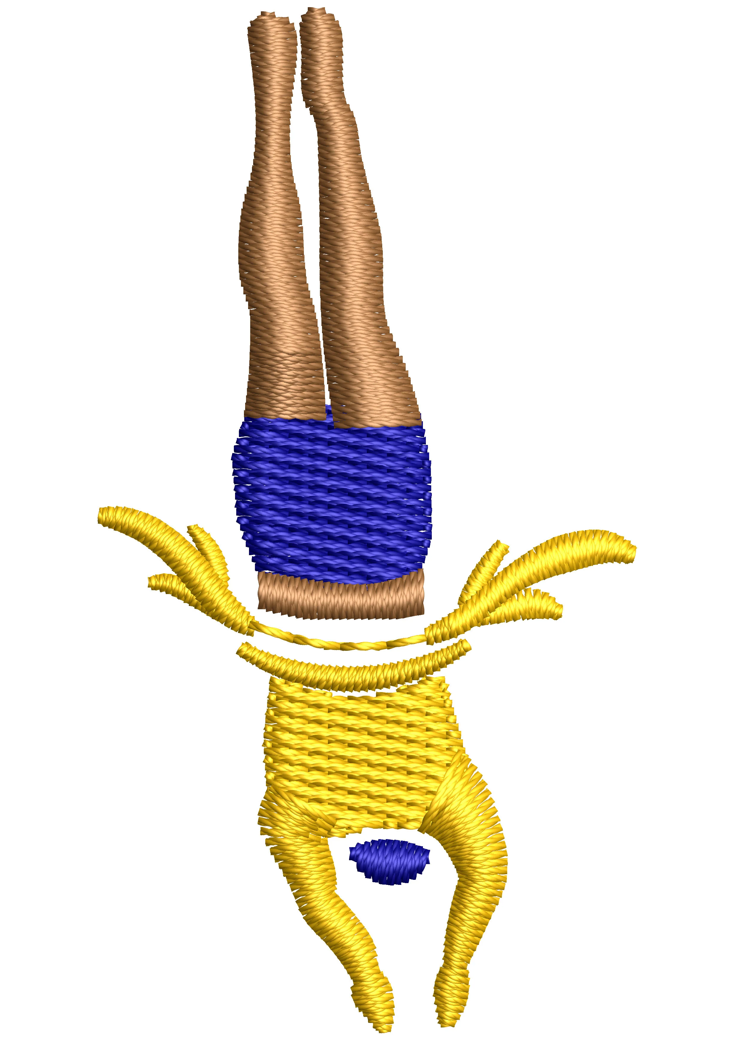 Swimmer Embroidery Design