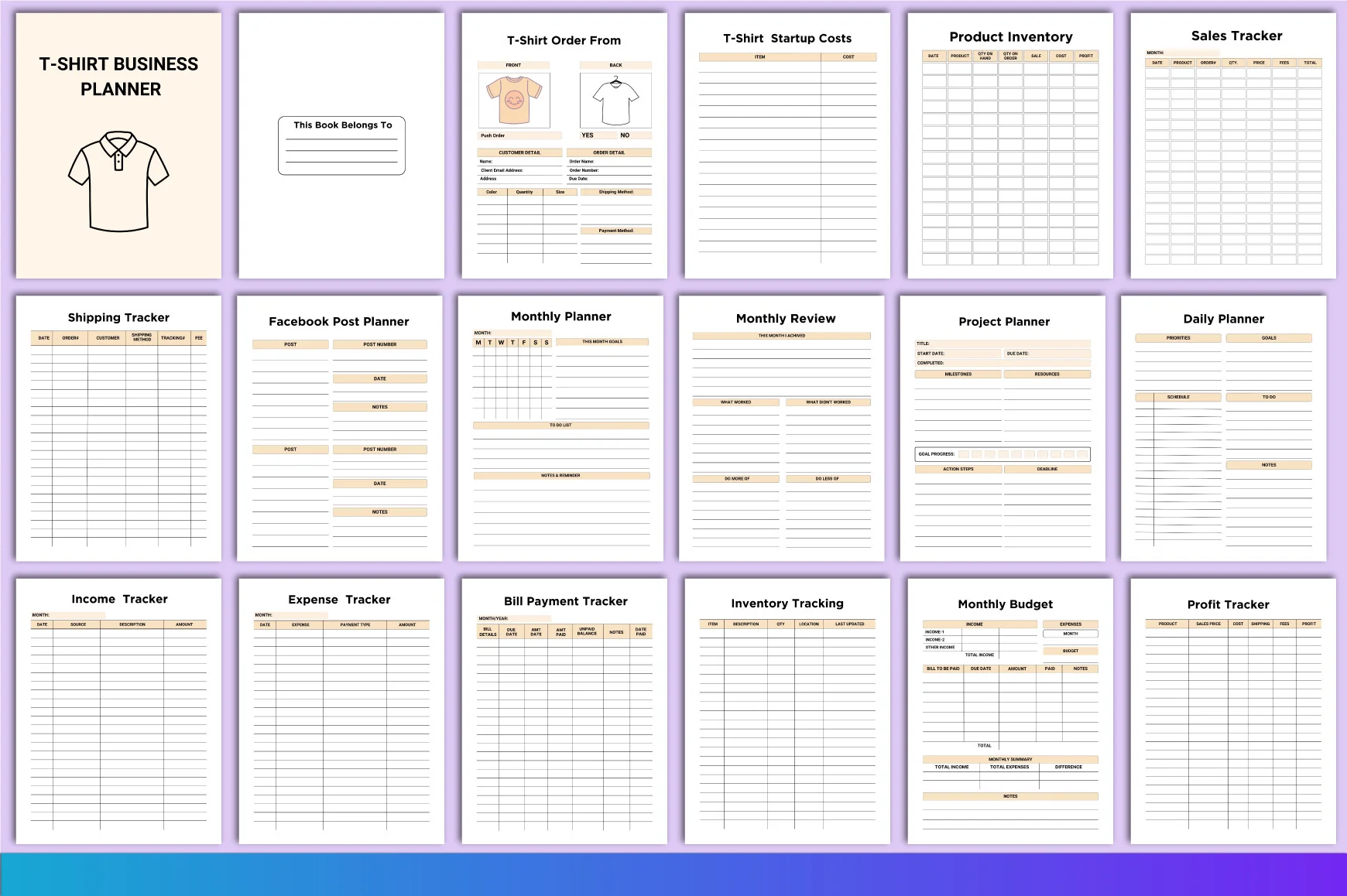 T-Shirt Business Planner - Image 2